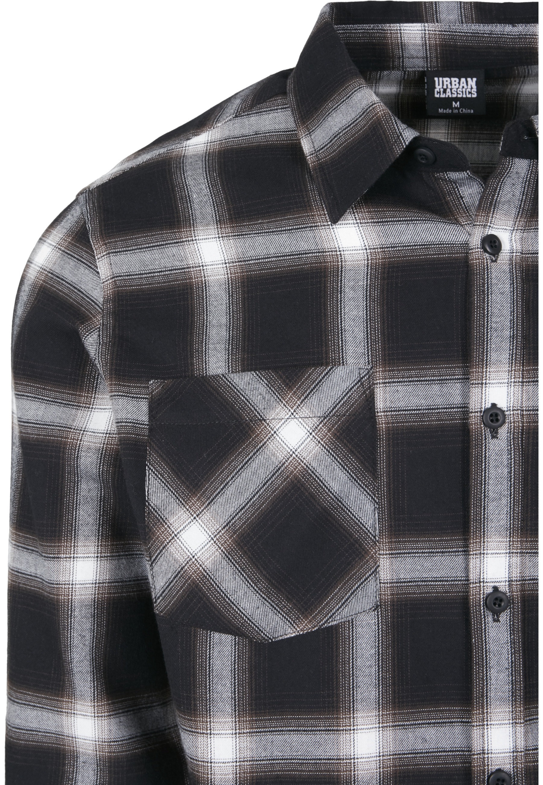 URBAN CLASSICS Kurzarmshirt »Urban Classics Herren Checked Flanell Shirt 6« 1 Stk.
