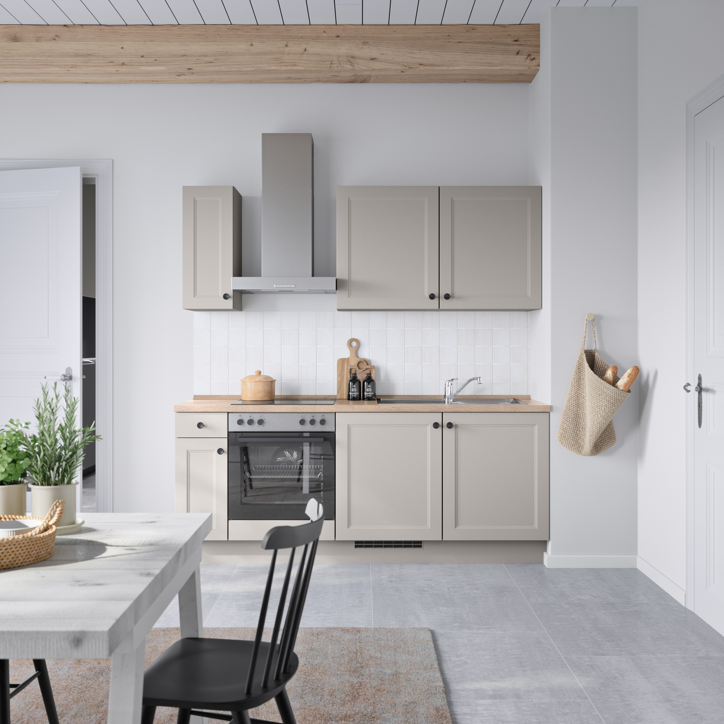 nobilia® Küchenzeile »"Cascada I"«, vormontiert, Ausrichtung wählbar, Breite 210 cm, wahlw. mit E-Geräten