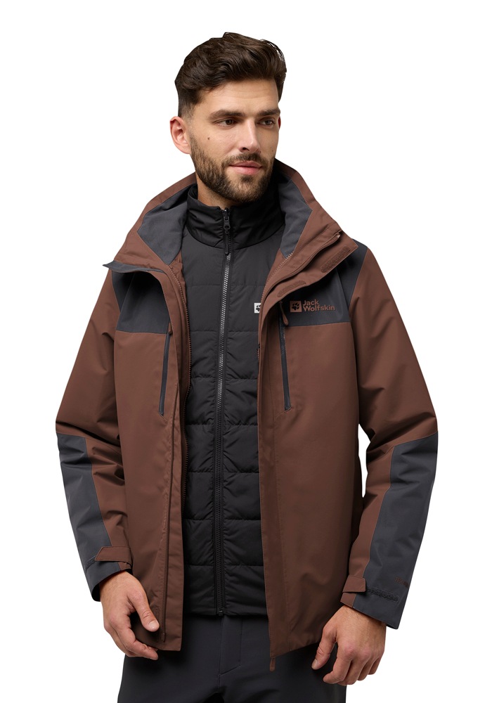 Jack Wolfskin 3-in-1-Funktionsjacke "JASPER 3IN1 JKT M" mitKapuze 3in1, was günstig online kaufen