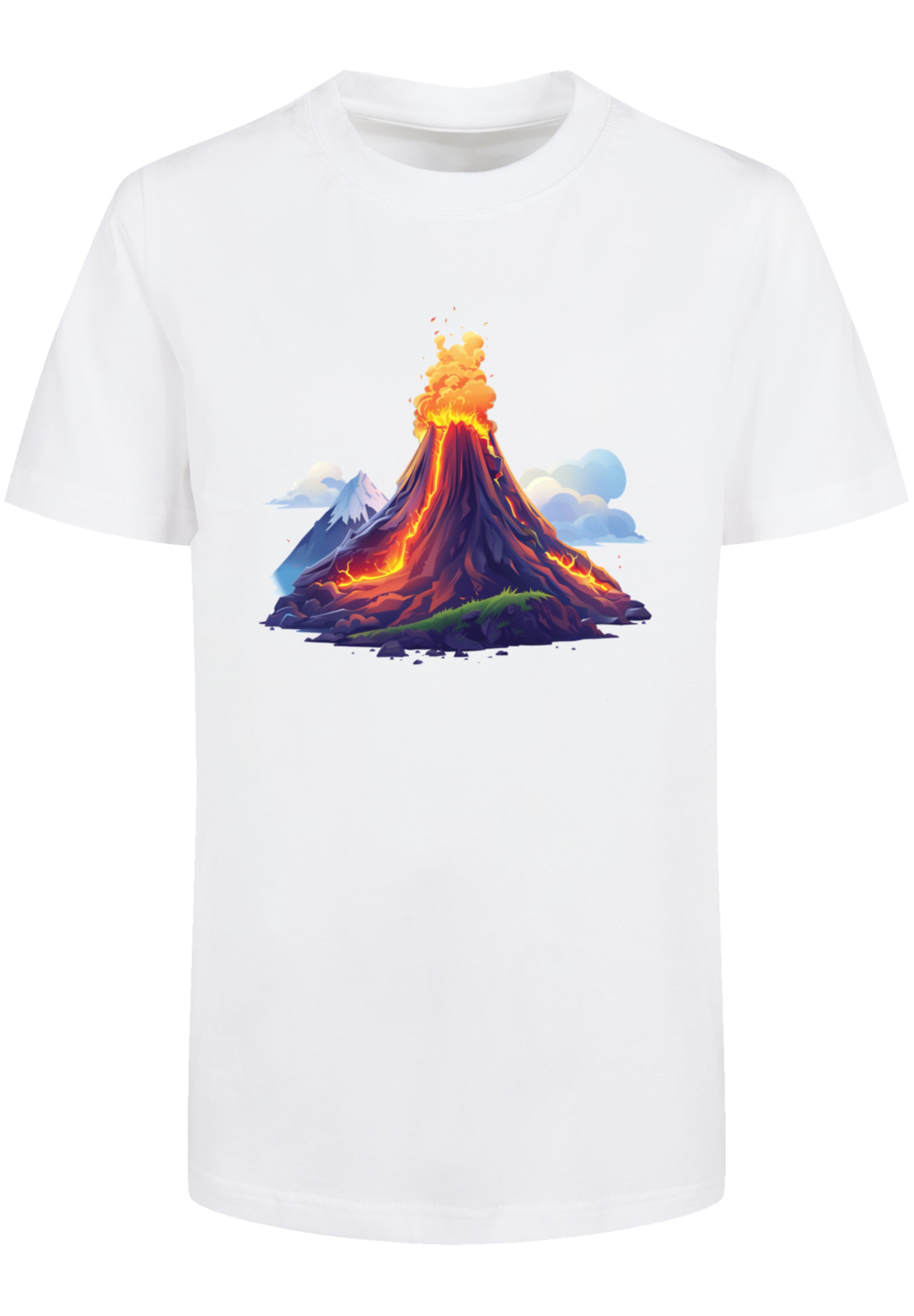 F4NT4STIC T-Shirt »Vulkanausbruch«, Premium Qualität