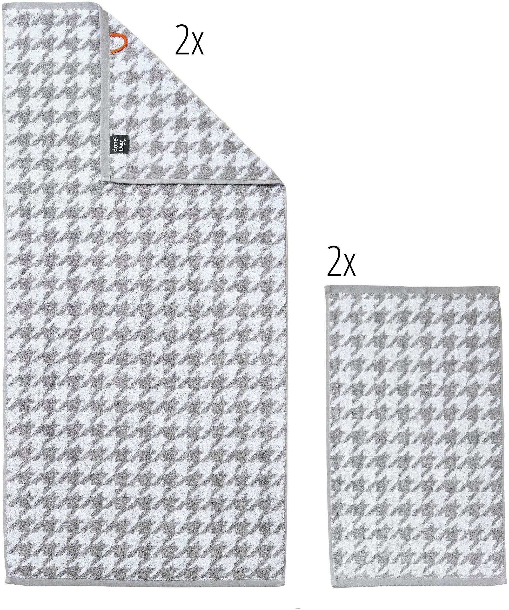 done. Handtuch Set "Daily Shapes Bird" Set 4 Stk. Jacquard-Walkfrottier Jac günstig online kaufen