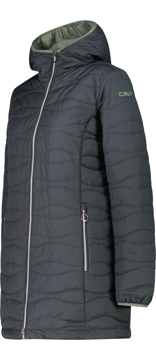 CMP Steppmantel »WOMAN PARKA FIX HOOD« mit Kapuze, aus Polyester