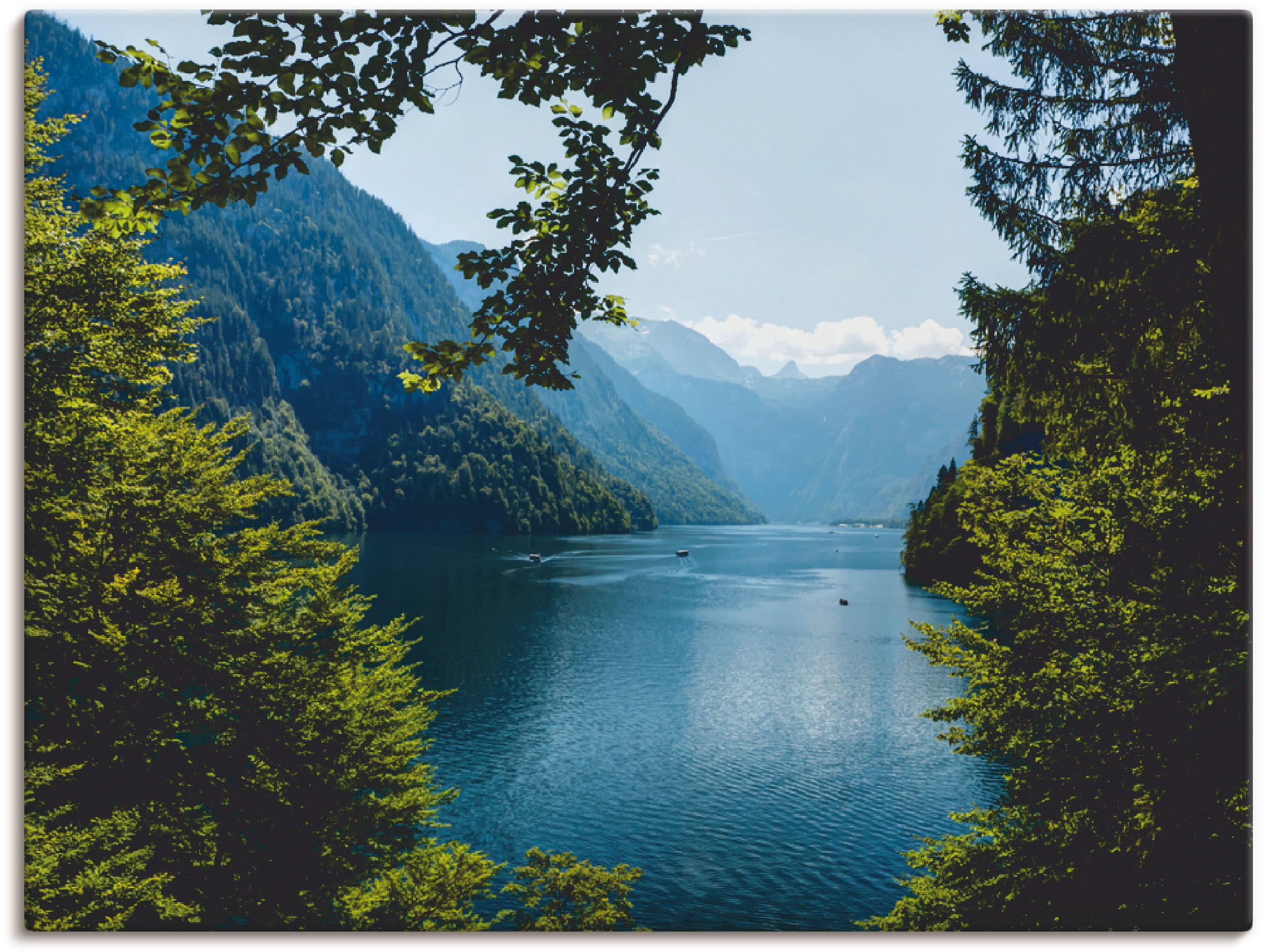 Artland Wandbild "Malerwinkel Königssee- Alpen" Berge 1 Stk. tlg. als Leinwandbild, Poster in verschied. Größen