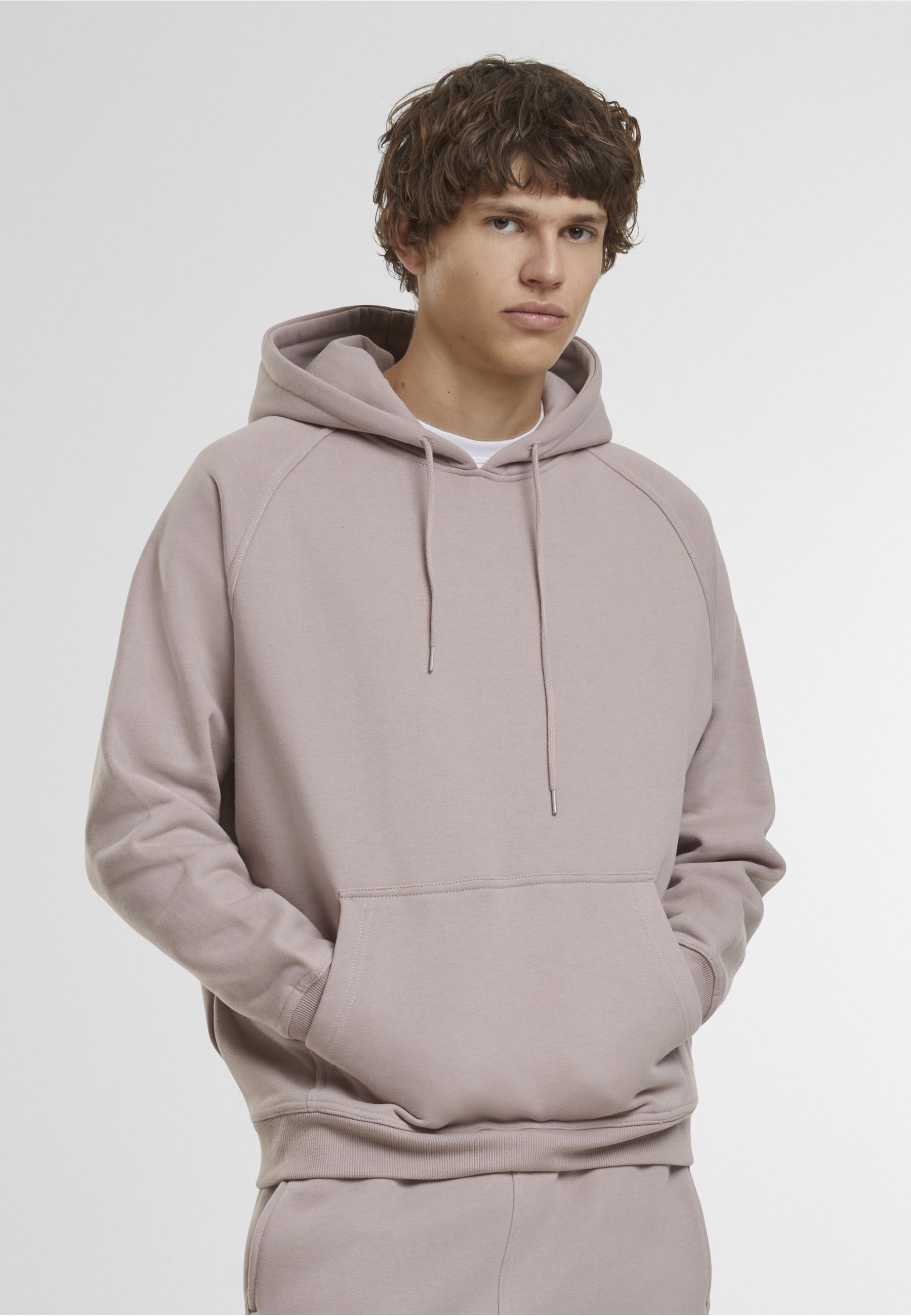URBAN CLASSICS Rundhalspullover »Urban Classics Herren Blank Hoody« 1 Stk.