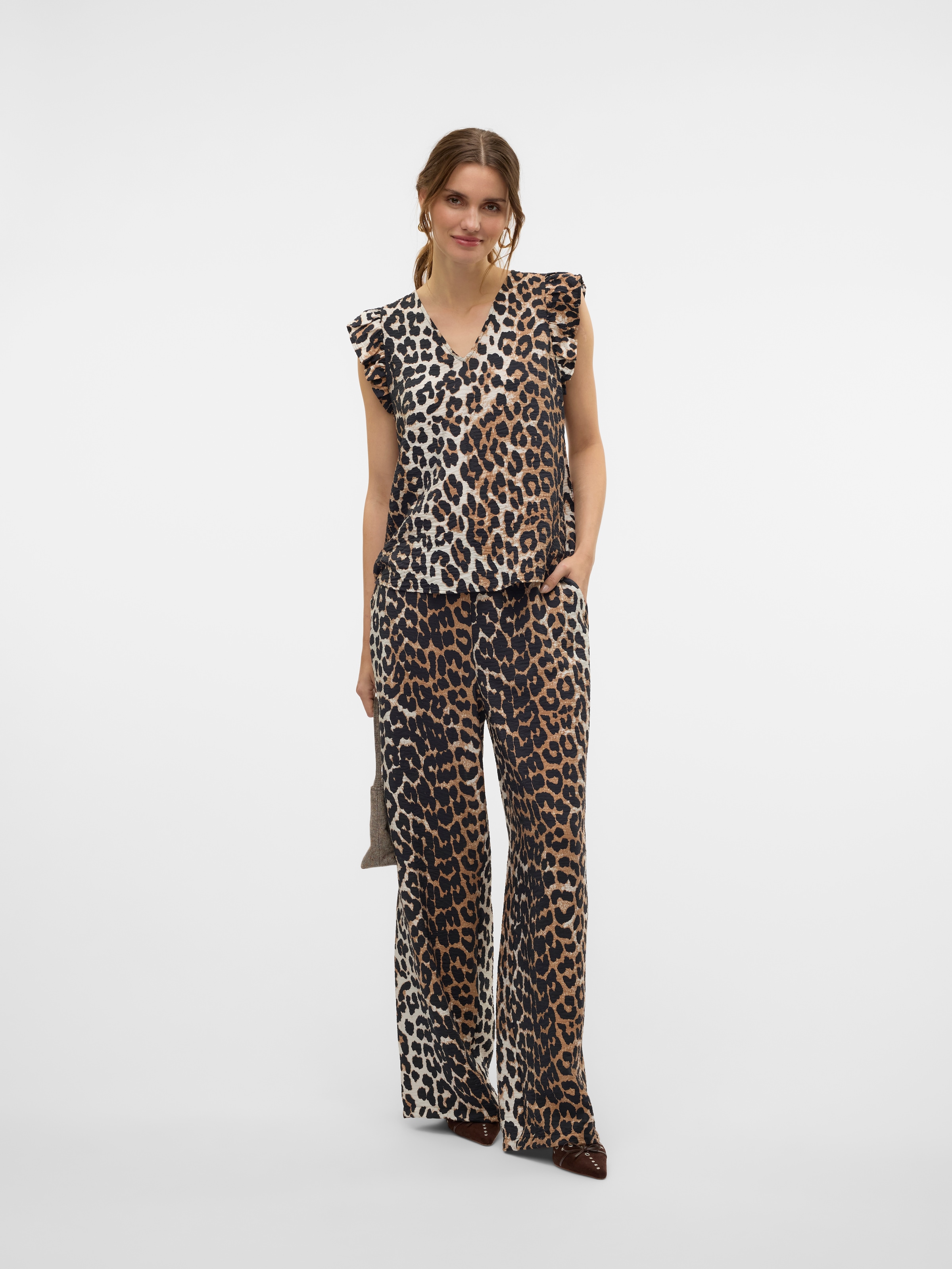 Vero Moda Schlupfhose »VMJOSIE HW WIDE PANT WVN GA NOOS«, Sommerhose