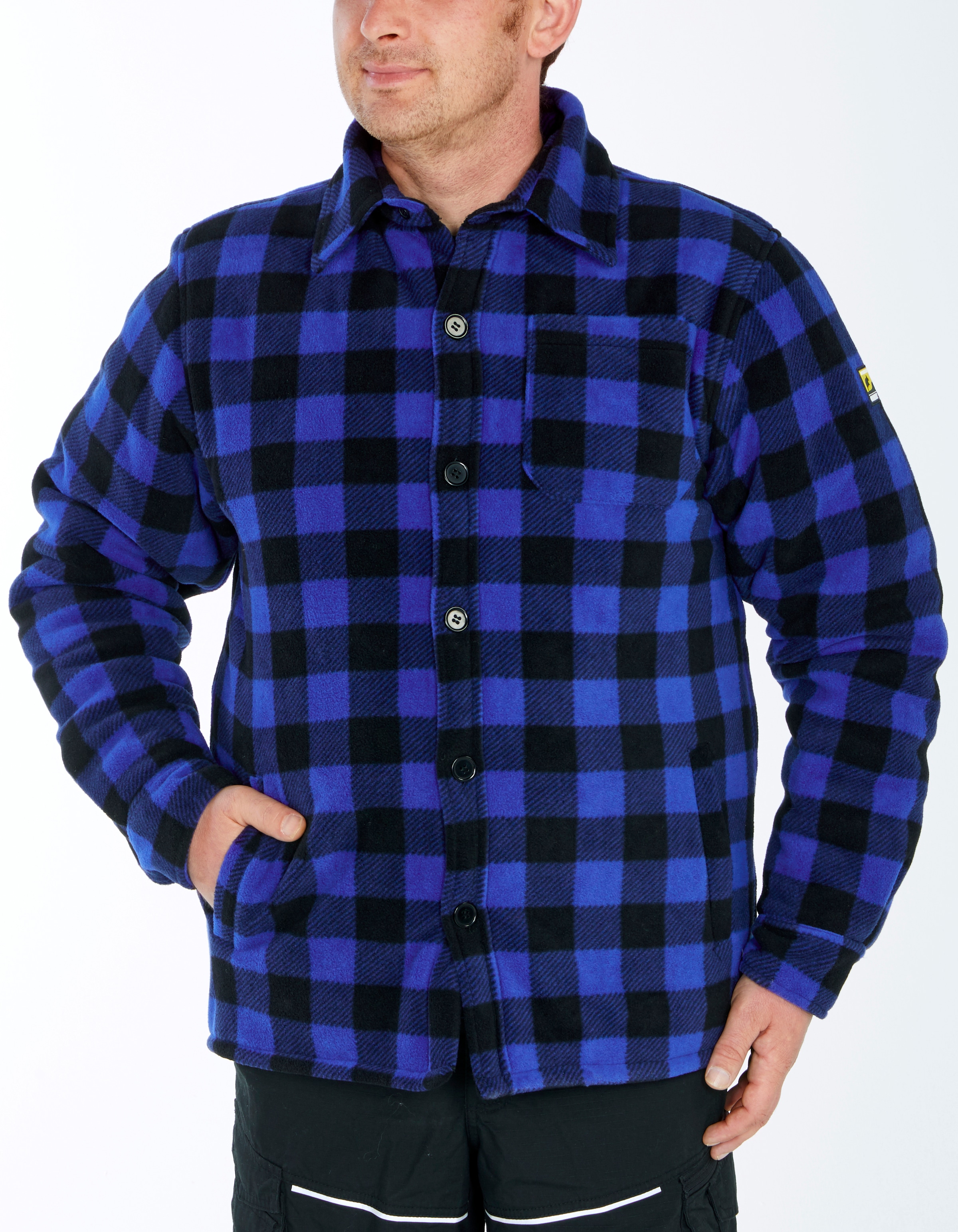 Northern Country Flanellhemd, (als Jacke Flanellstoff oder Taschen, | zu Hemd bestellen warm gefüttert, mit 5 mit ▷ BAUR zugeknöpft verlängertem tragen), Rücken, offen