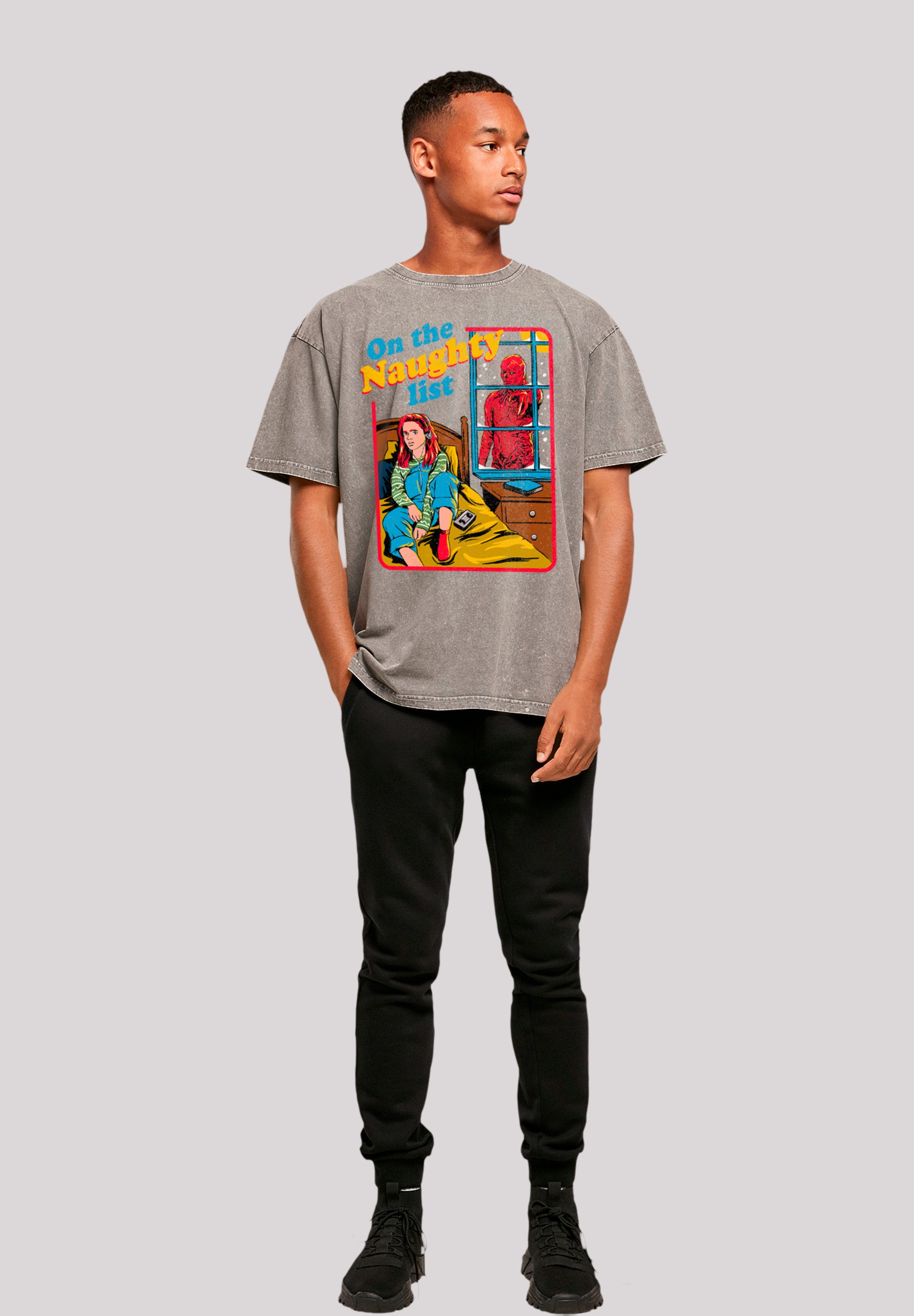 F4NT4STIC T-Shirt »Stranger Things Naughty List Netflix TV Series«, Premium Qualität