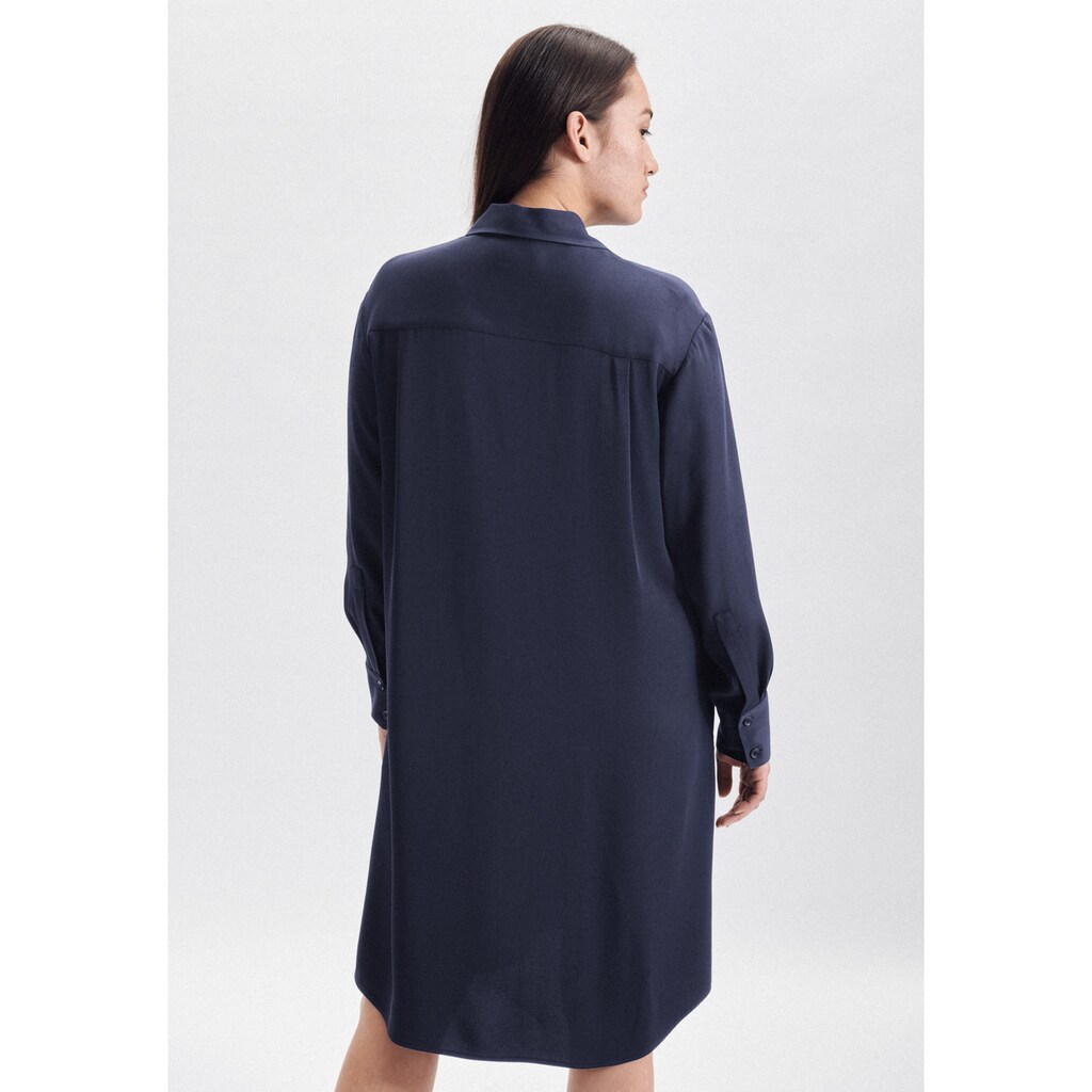 Damenmode Kleider seidensticker Sommerkleid »Schwarze Rose«, Langarm Kragen Uni dunkelblau Damenmode Kleider seidensticker Sommerkleid »Schwarze Rose«, Langarm Kragen Uni dunkelblau