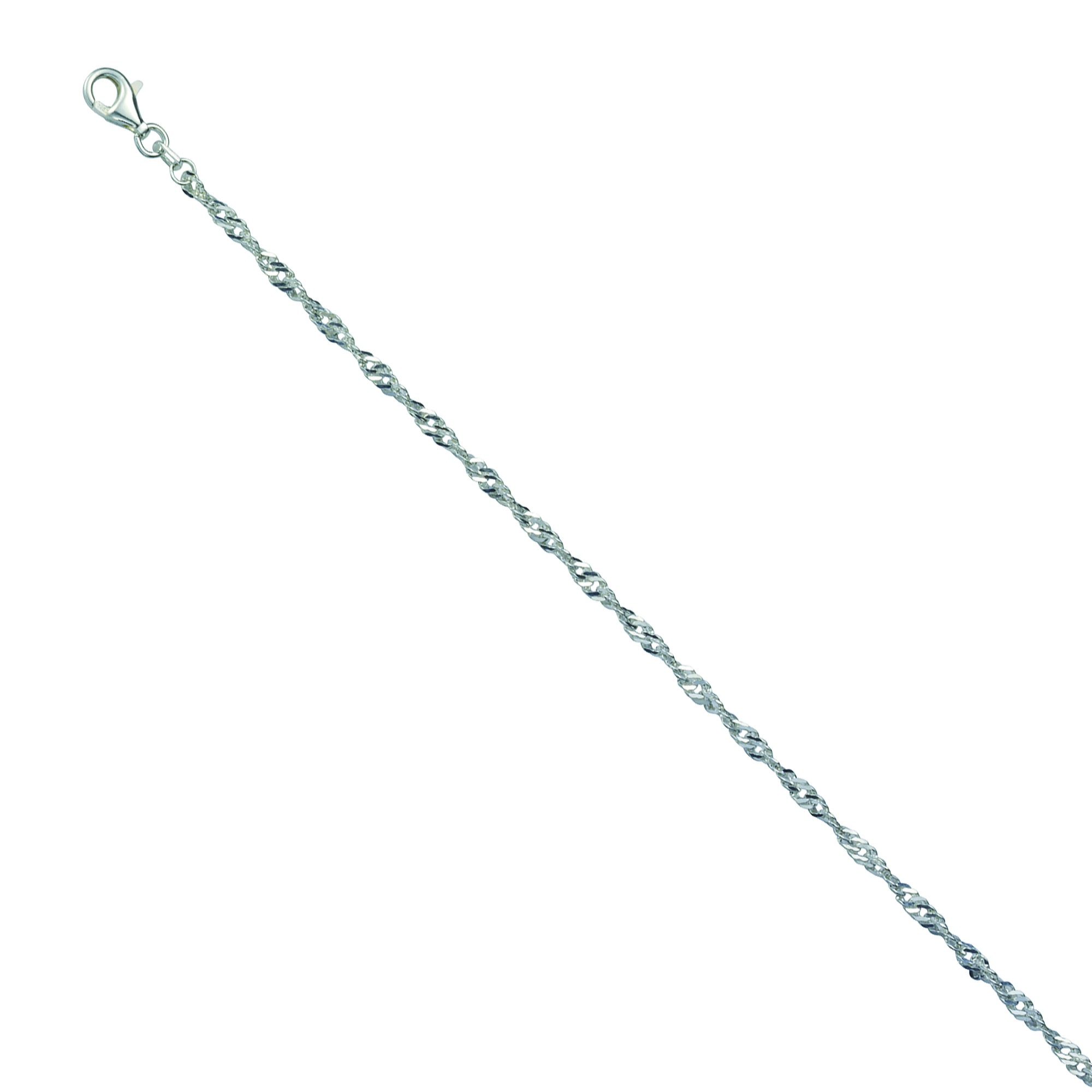 Armband VIVANCE "925/- Sterling Silber 19cm", weiß, Armbänder, Damen, 19cm, Silber 925 (Sterlingsilber), glänzend, Armband