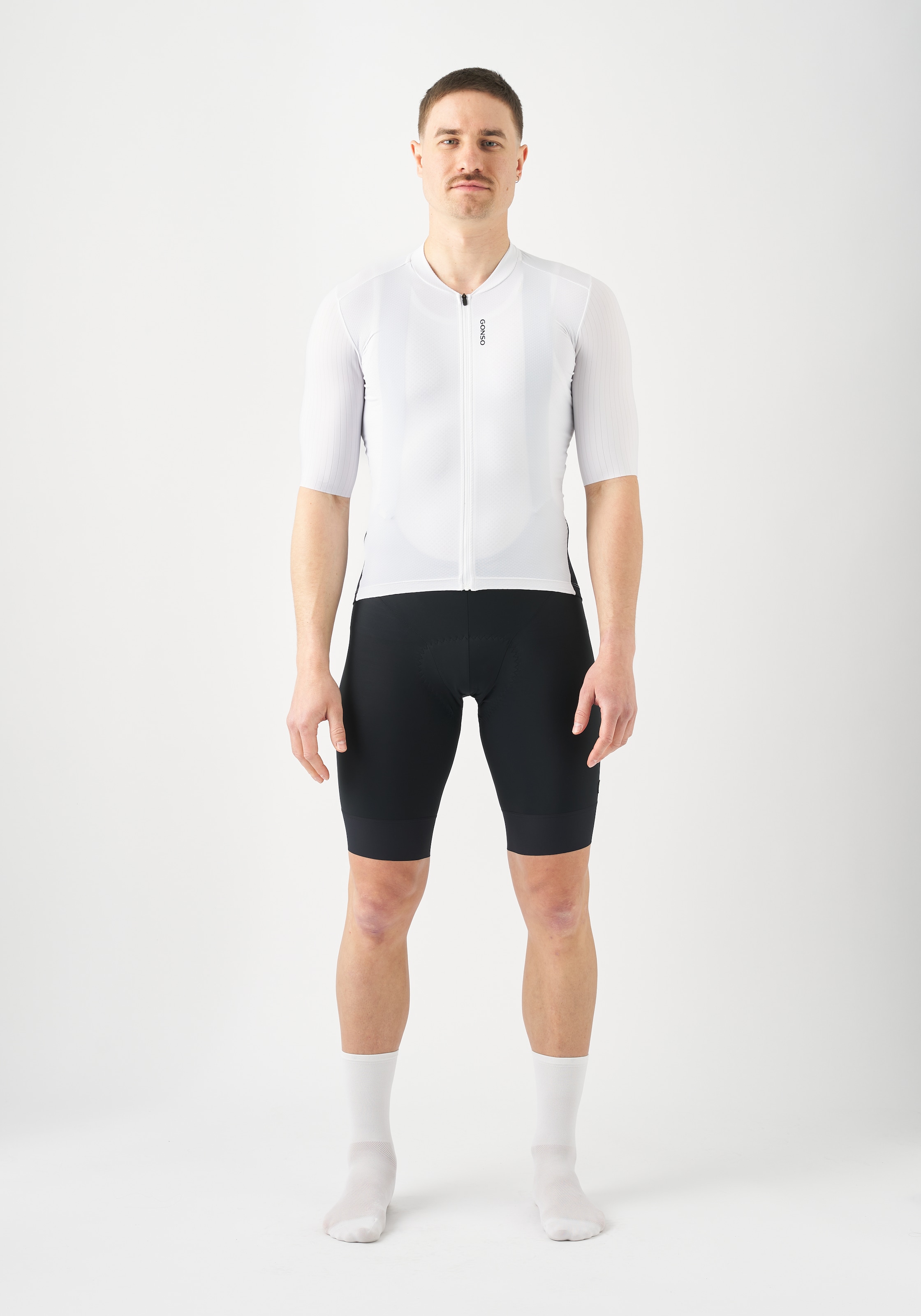 Gonso Radtrikot »SITIVO Jersey Red M« Herren Fahrradtrikot kurzarm, atmungsaktives Trikot mit Rückentasche