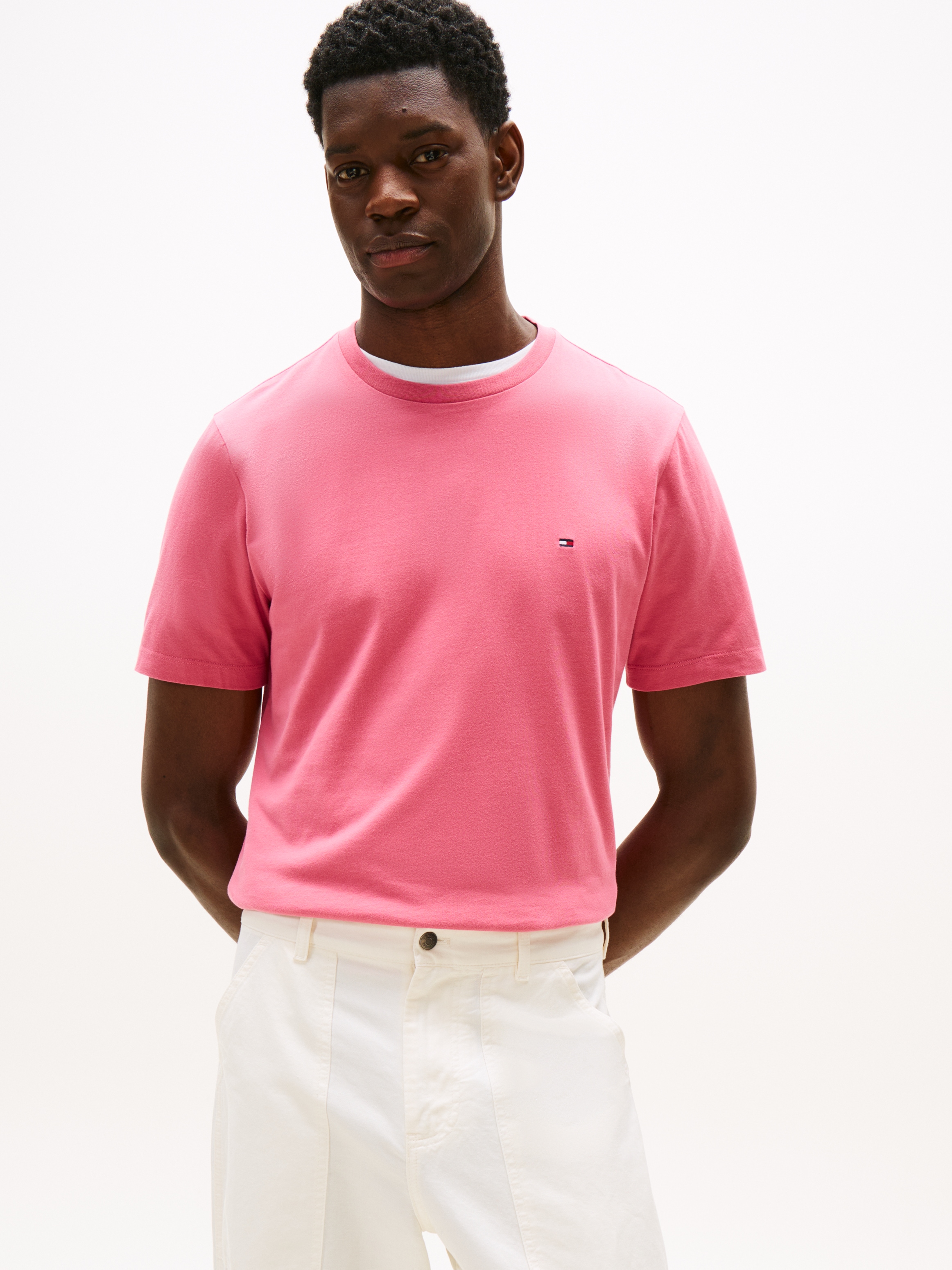 Tommy Hilfiger T-Shirt "ESSENTIAL REG FIT SOLID TEE", mit Rundhalsausschnit günstig online kaufen
