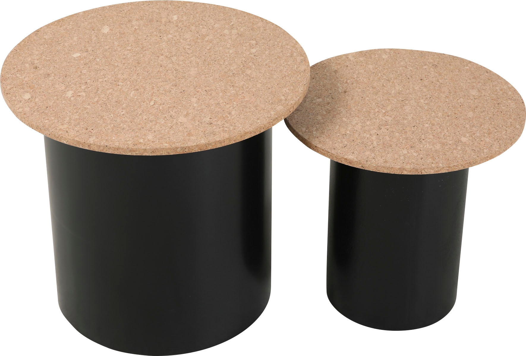 Home affaire Beistelltisch, (Set, 2 St.), Ablagefläche aus Kork