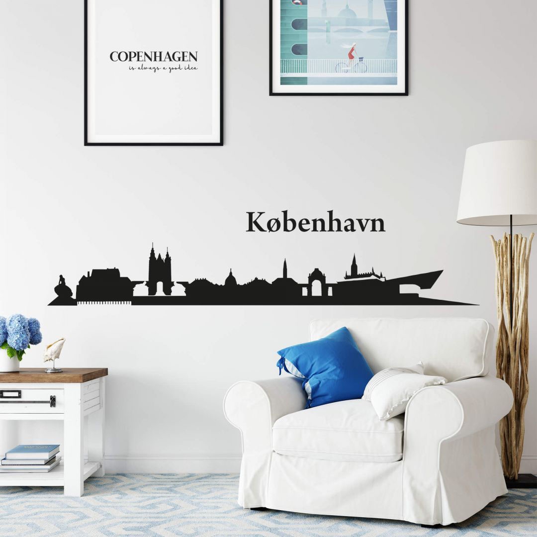 Wall-Art Wandtattoo »Stadt Skyline Kopenhagen 120cm«, (1 St.) kaufen | BAUR