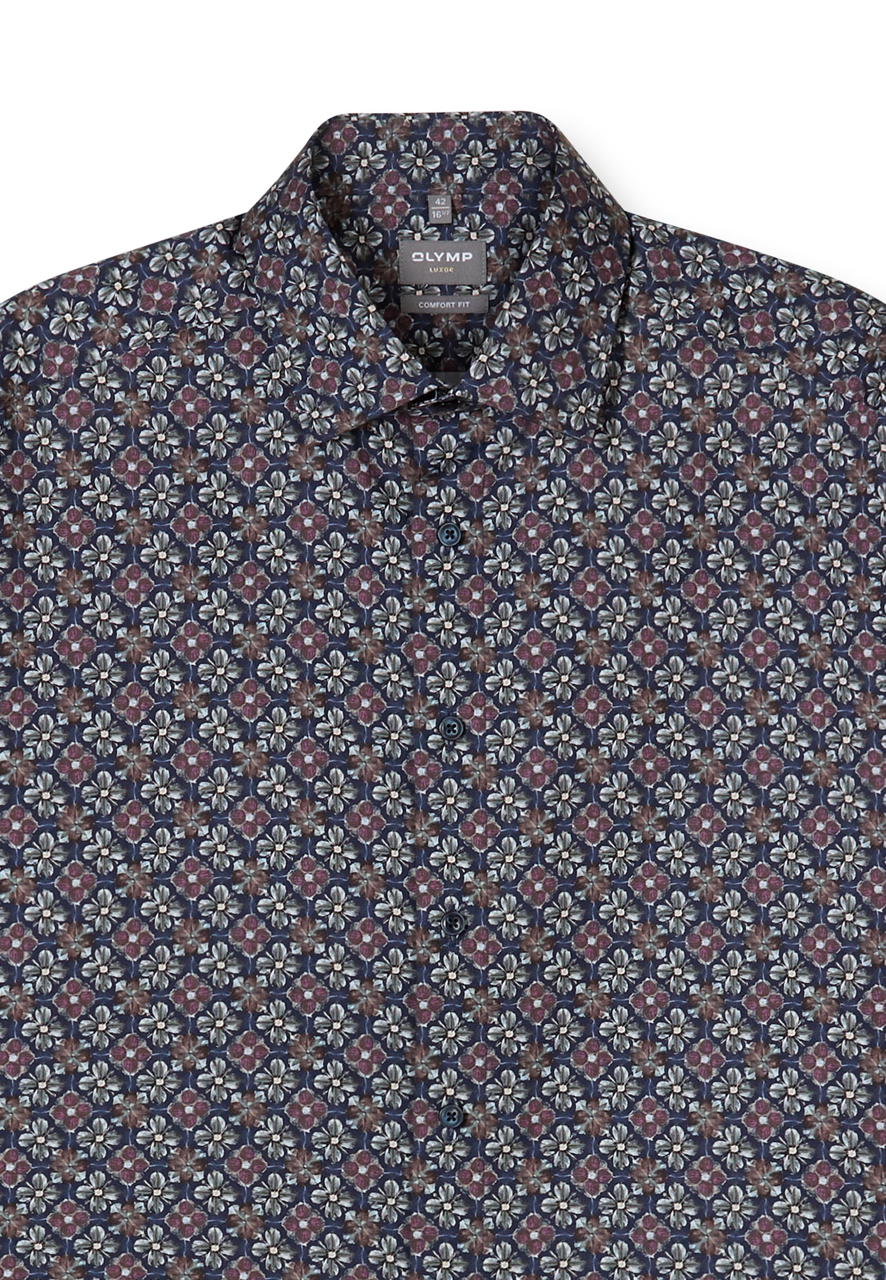 OLYMP Luxor Comfort Fit Men Shirt Navy 46 9