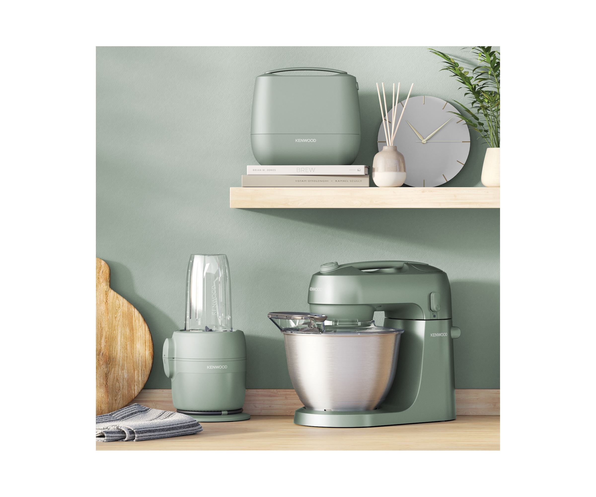 Kenwood Küchenmaschine »MultiPro Go FDP23.380GY« Für Smoothies, zum Schneiden, Reiben, Pürieren und  Teig Kneten