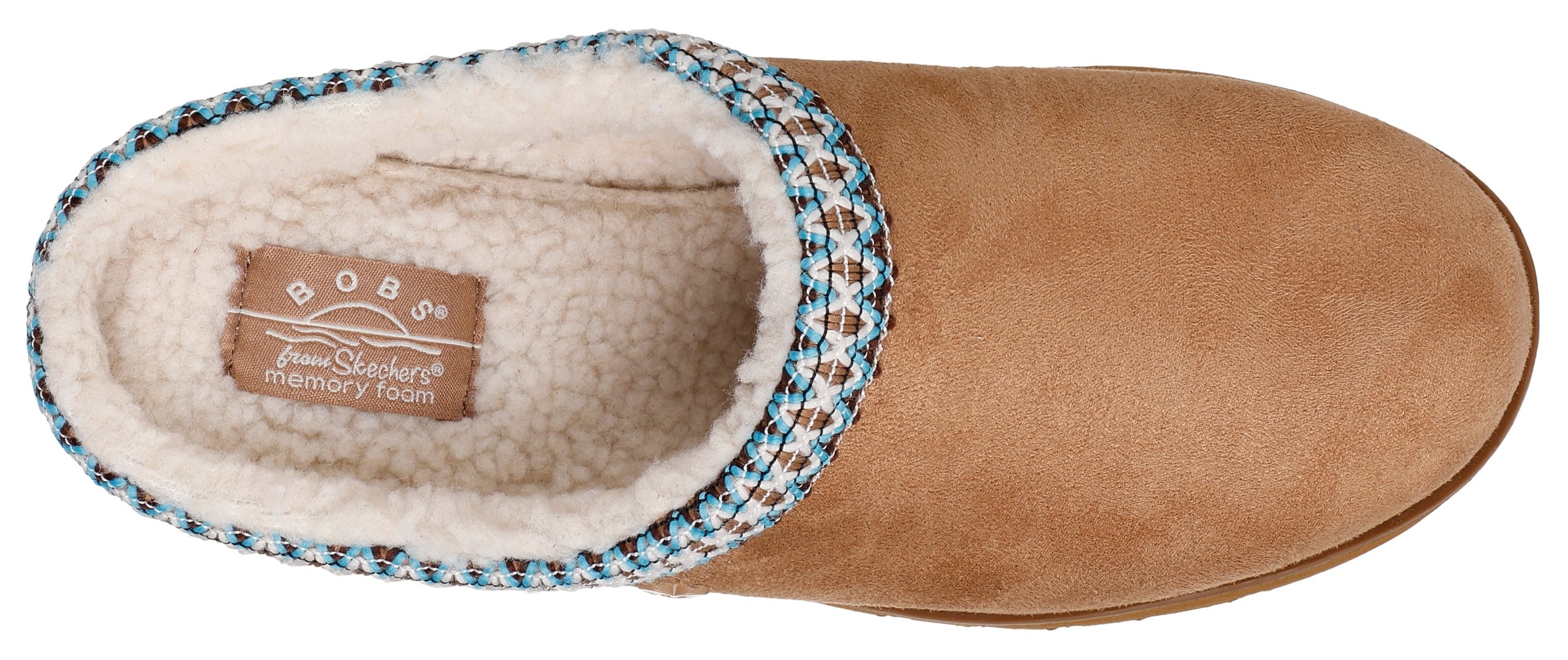 Hausschuh SKECHERS "KEEPSAKES HI-RISE-JUST IN", Damen, Gr. 41, braun, Textil, kontrastfarbene Details, Basic, Schuhe Hausschuh, Plateauschuh, Pantoffel mit Warmfutter 3