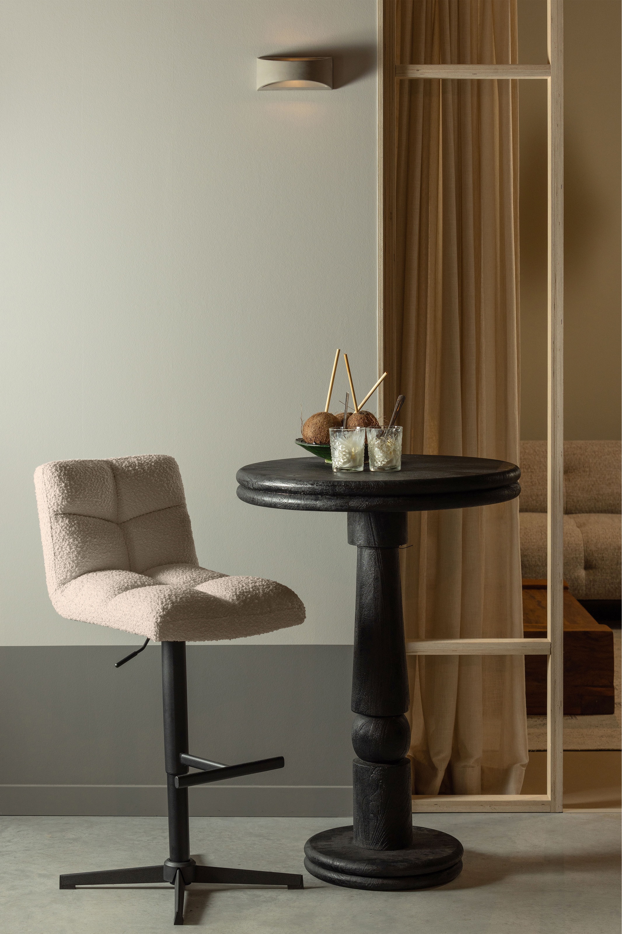 WOOOD Barhocker »Vinny«, (Set, 2 St.), drehbar, höhenverstellbar, Breite 44 cm