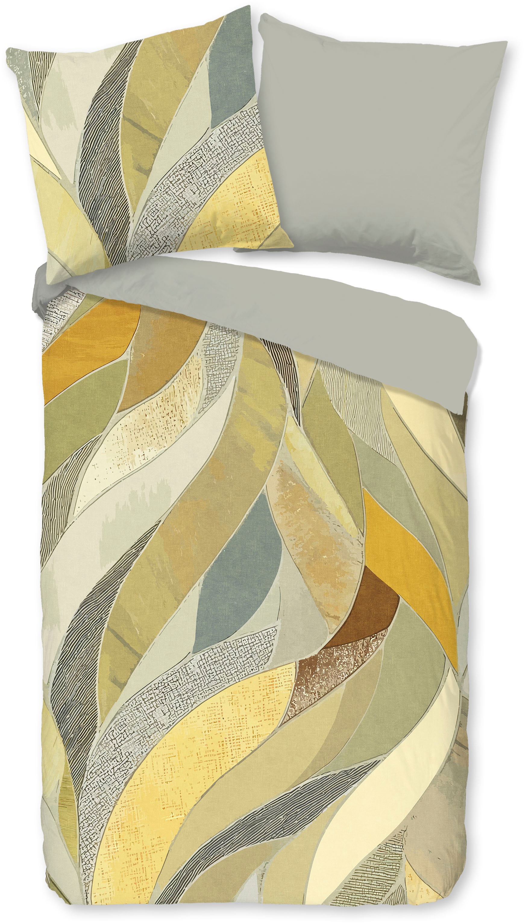 good morning Wendebettwäsche "Yellowst" 3 Stk. tlg. 100% Baumwolle, Renforc günstig online kaufen