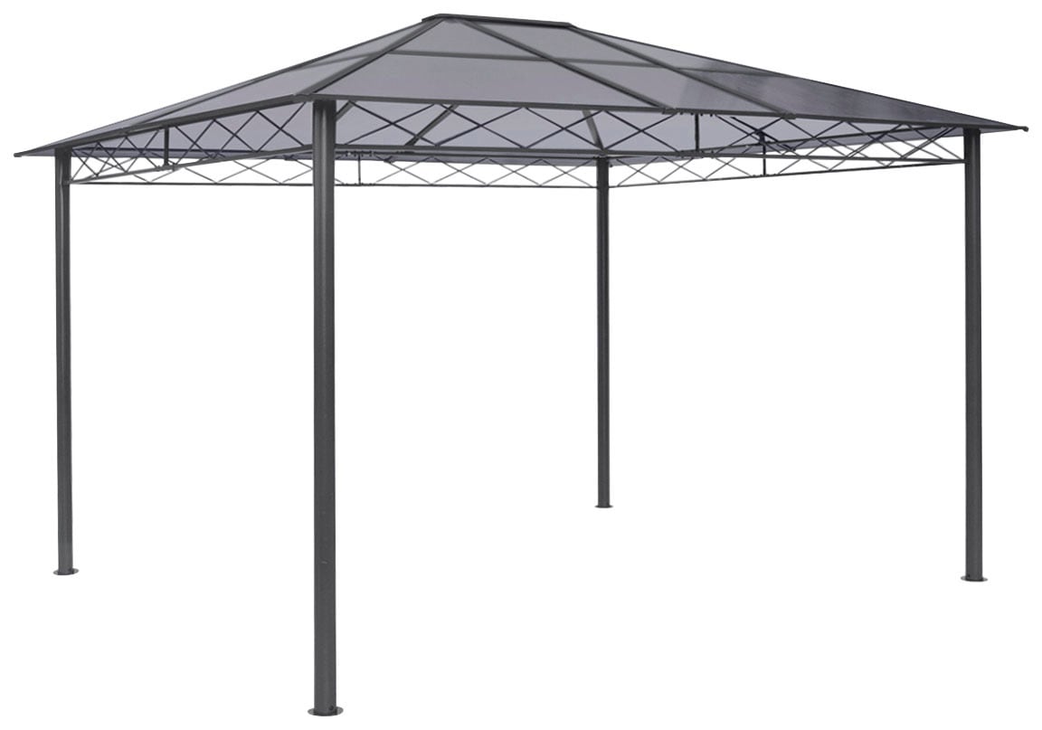KONIFERA Pavillon »Nizza«, 360x300 cm, Stahlgestell, Polycarbonat-Dachplatten, inkl. Moskitonetze