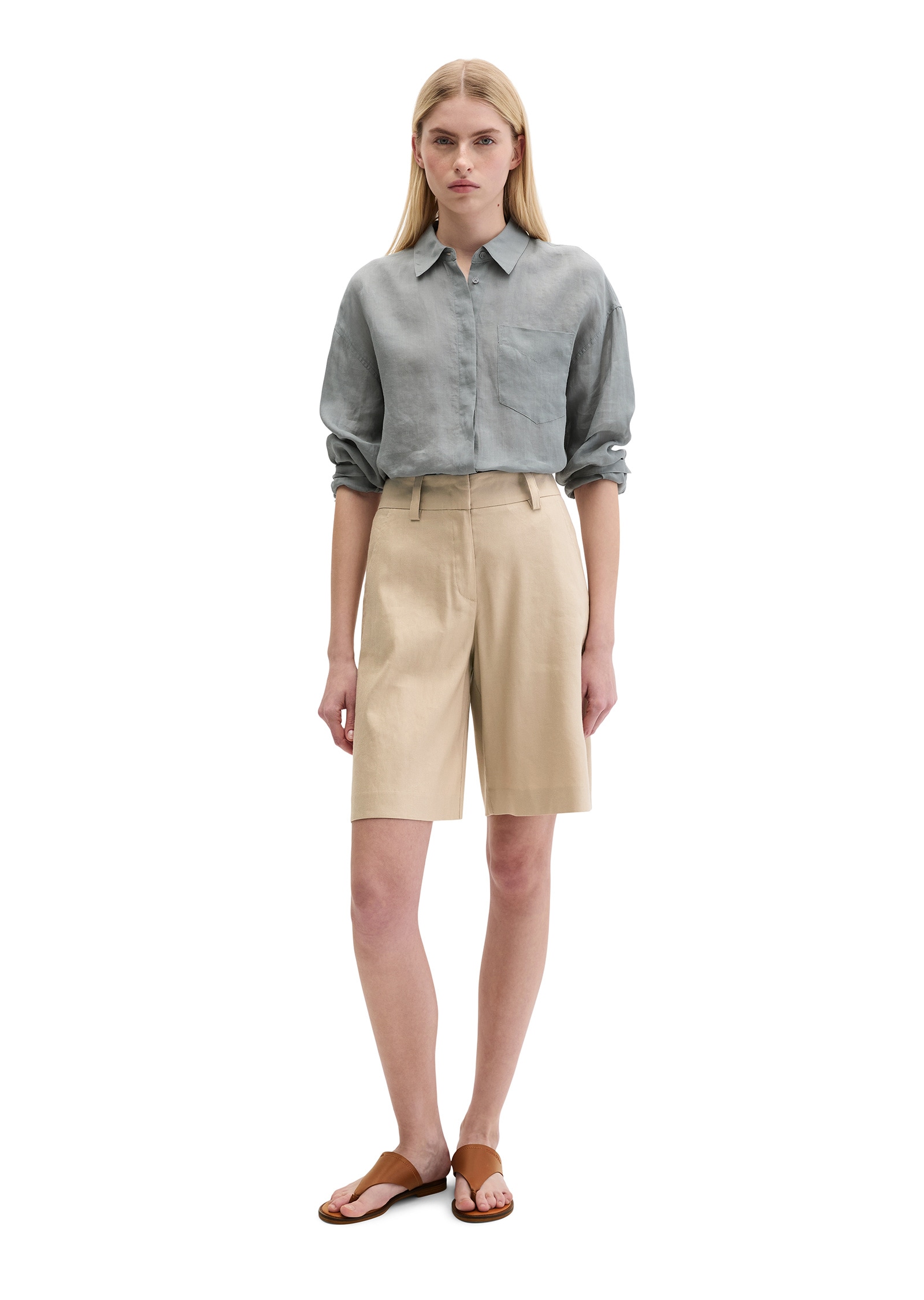 Marc O'Polo Shorts »aus Viskose-Leinen-Stretch«