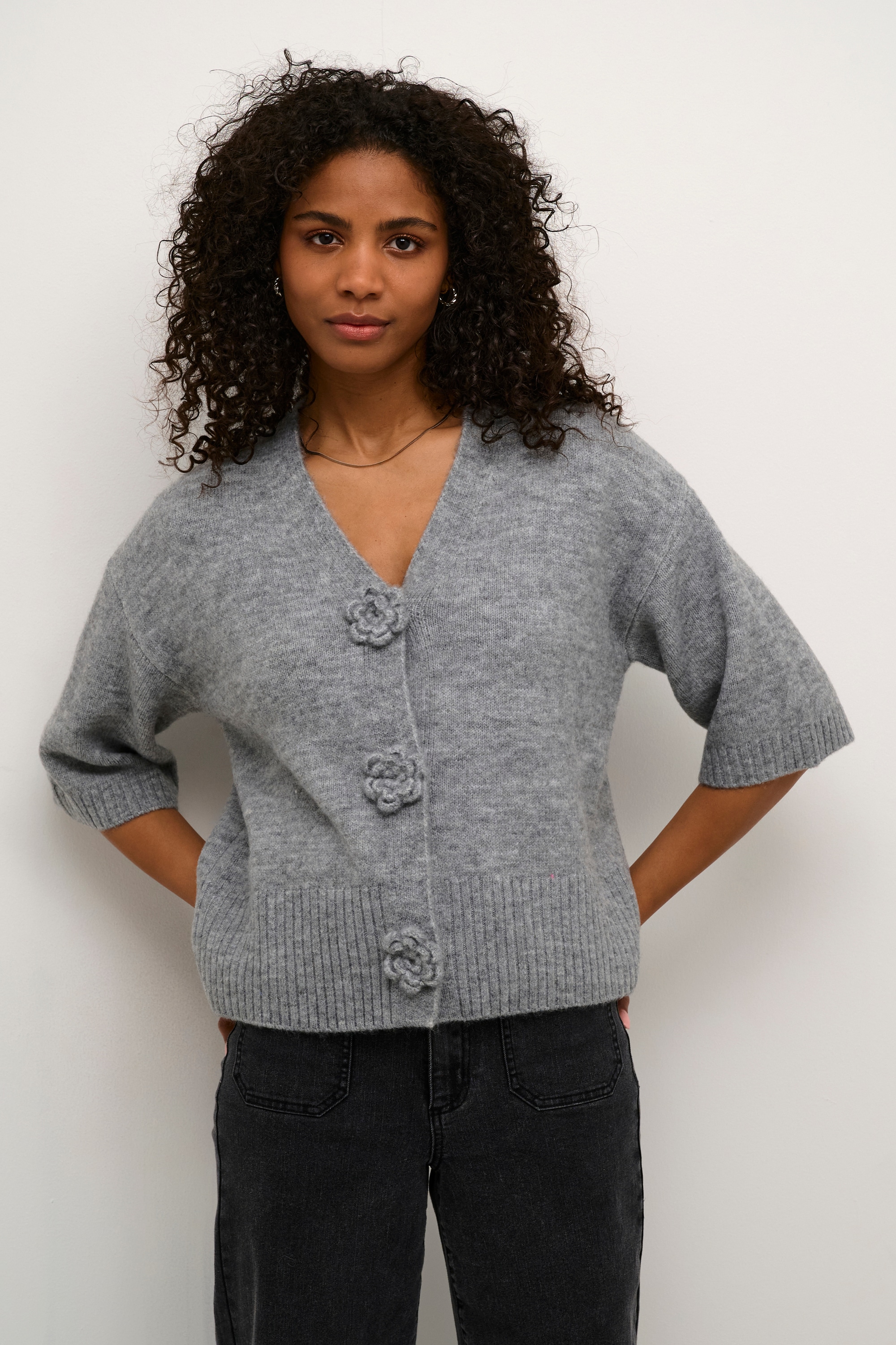 KAFFE Strickjacke »Damen Strickjacke KArosie«
