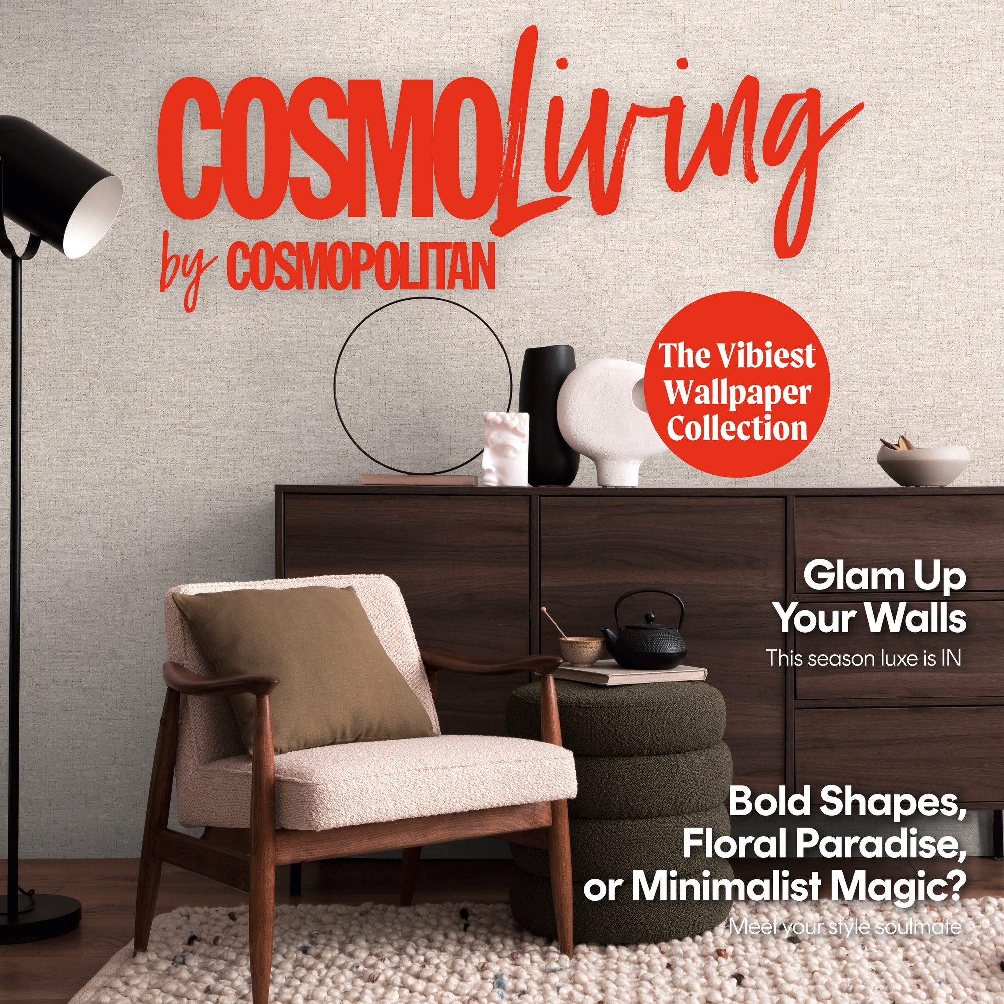 CosmoLiving by Cosmopolitan Vliestapete »Natural Texture – Struktur-Unitapete« matt strukturiert Zeitlose Vliestapete in natürlicher Leinenoptik