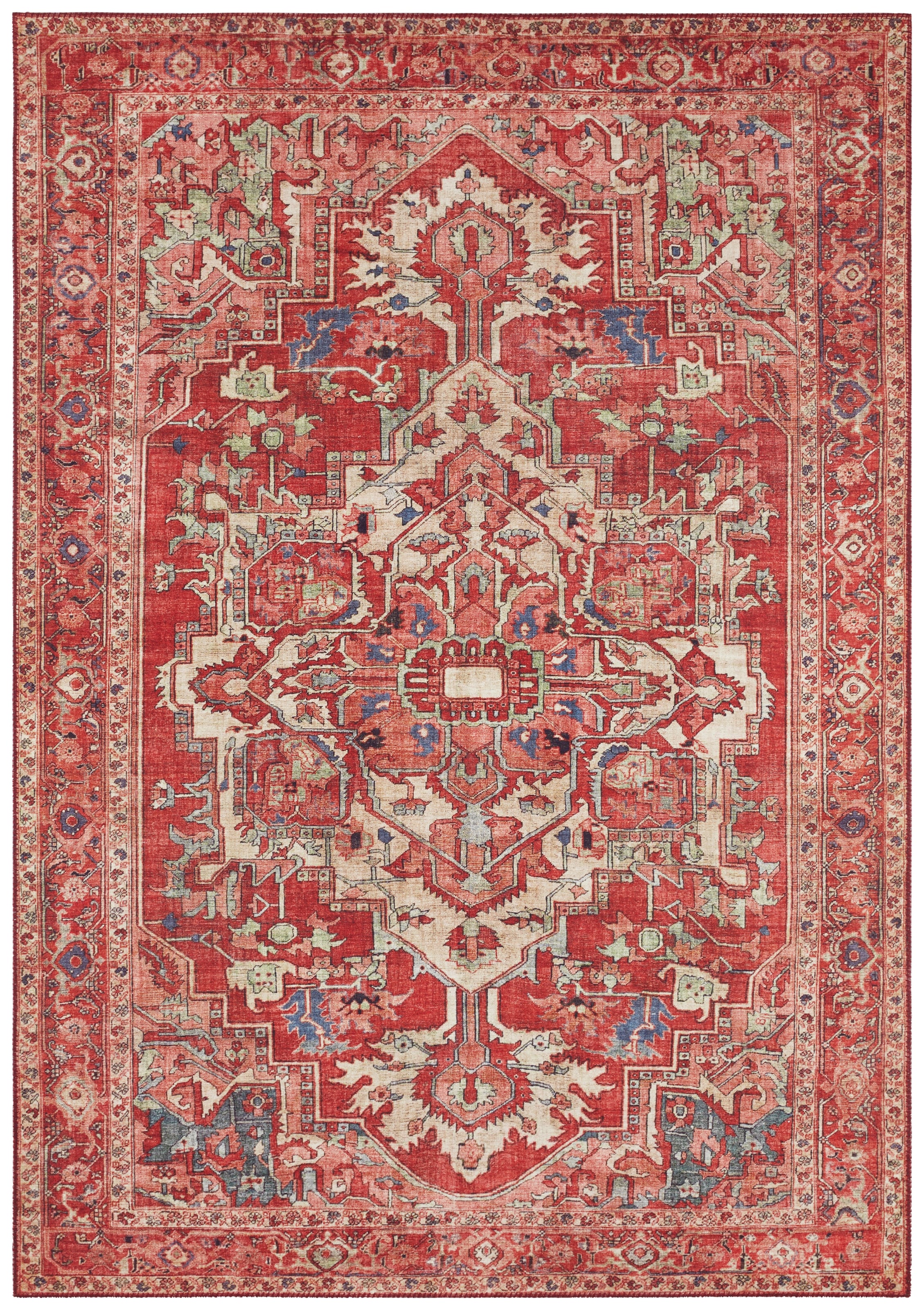 NORTHRUGS Teppich »Leta«, rechteckig, 5 mm Höhe, Orientalisch, Läufer, Kurzflor, Wohnzimmer, Schlafzimmer, Esszimmer