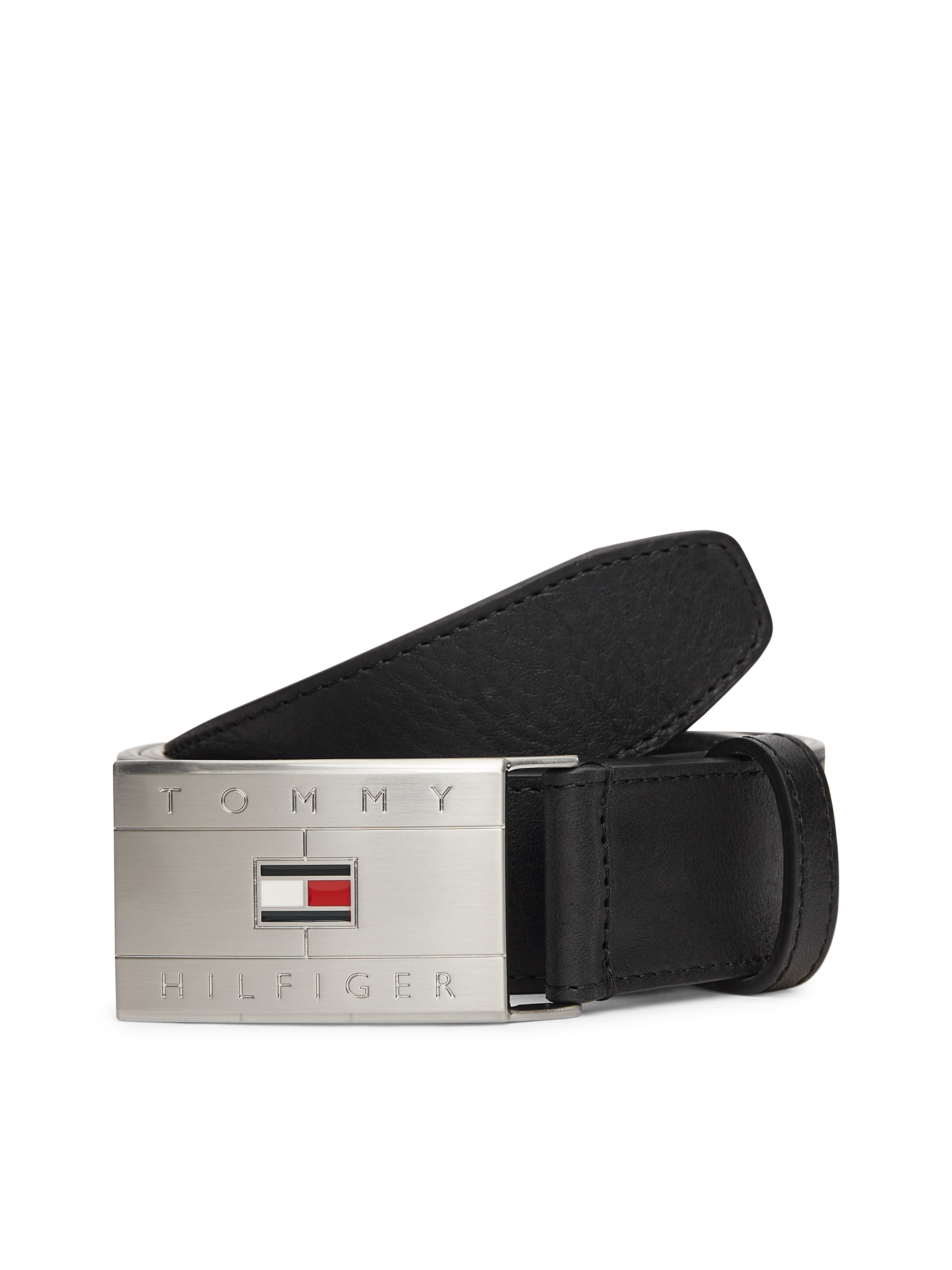 Tommy Hilfiger Ledergürtel "TH FLAG PLAQUE"