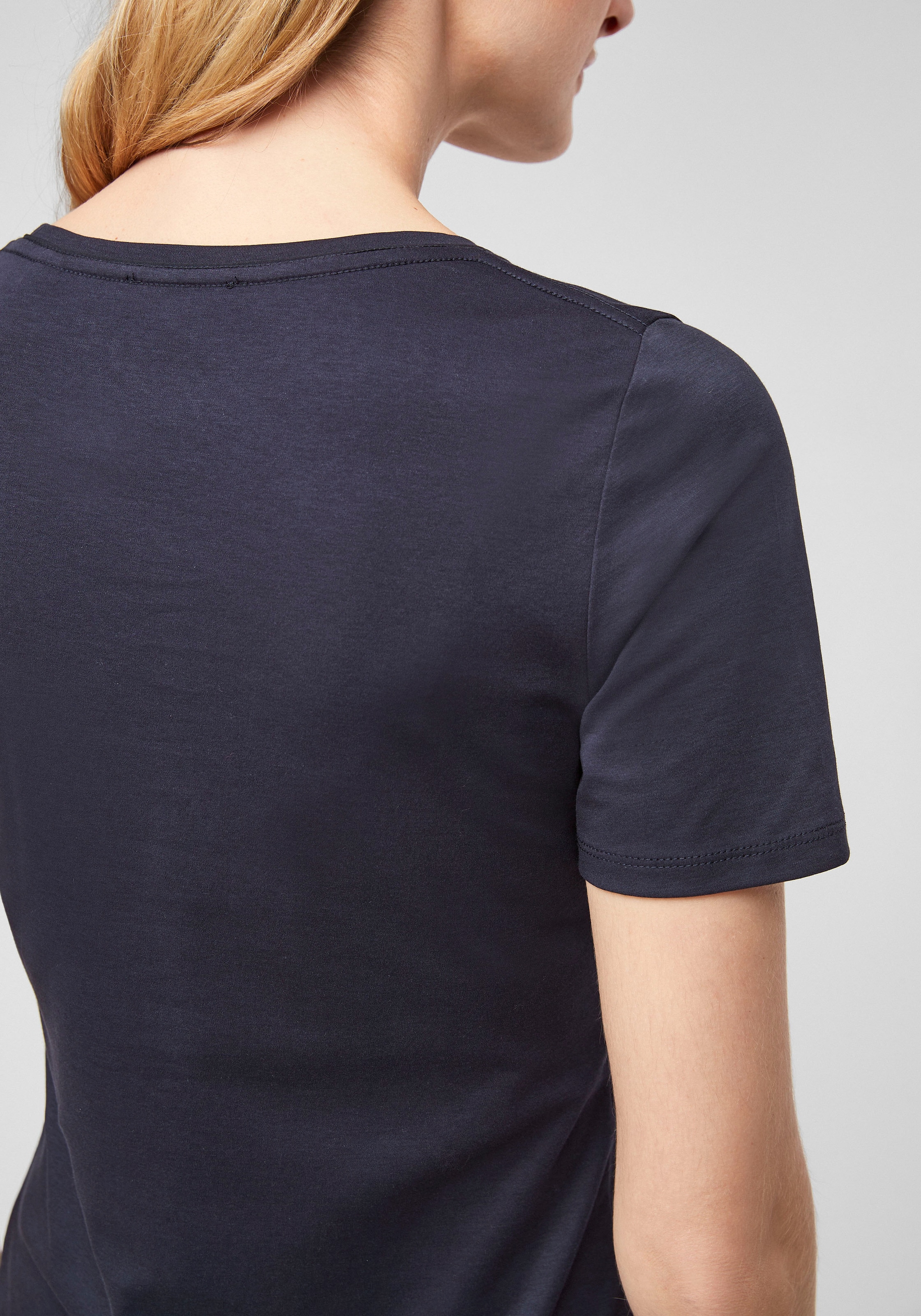 | BAUR s.Oliver T-Shirt, bestellen mit Rollsaum zartem für