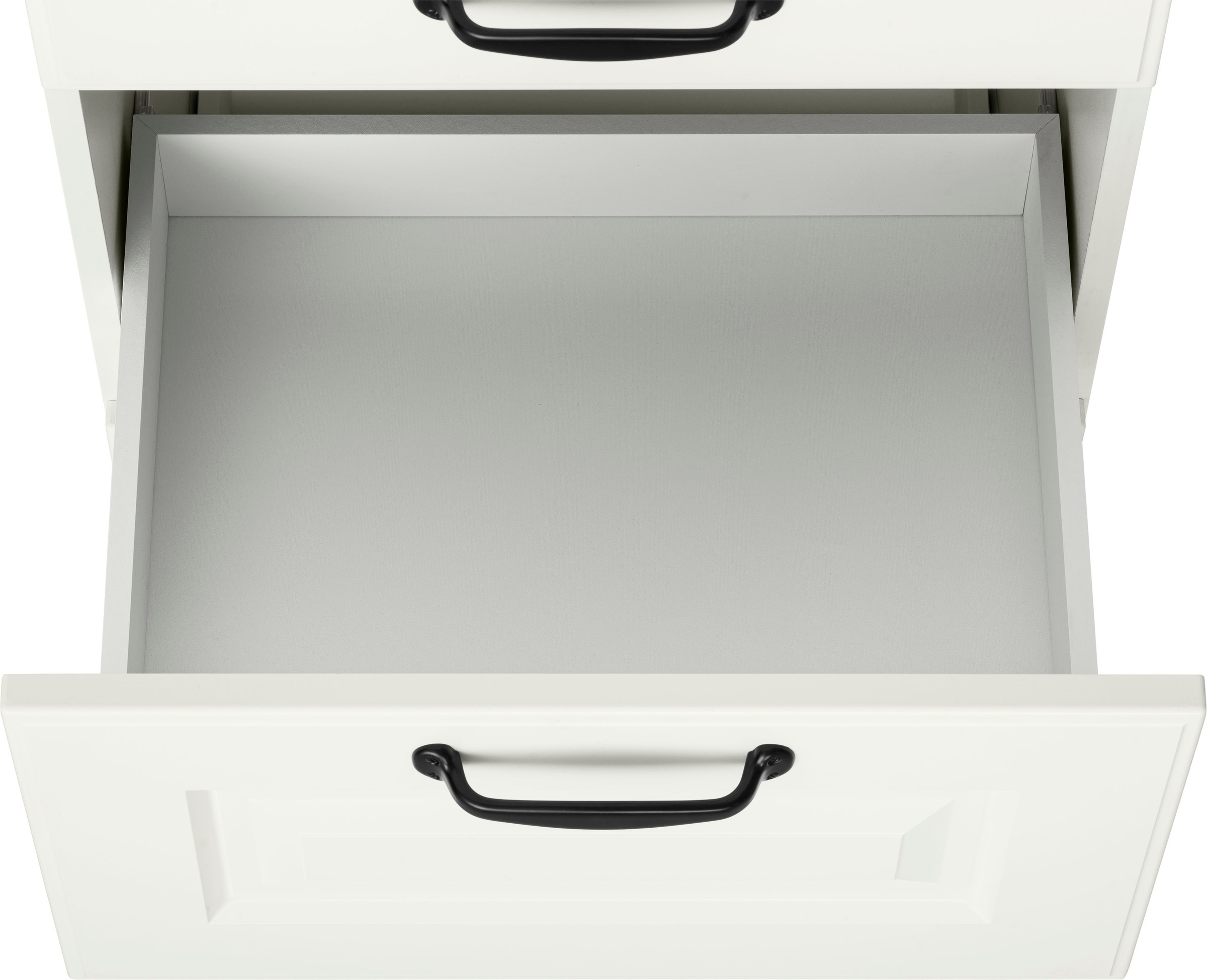 wiho Küchen Auszugsunterschrank »Erla«, 50 cm breit mit Kassettenfront, 2 großen Auszügen, ohne Arbeitsplatte