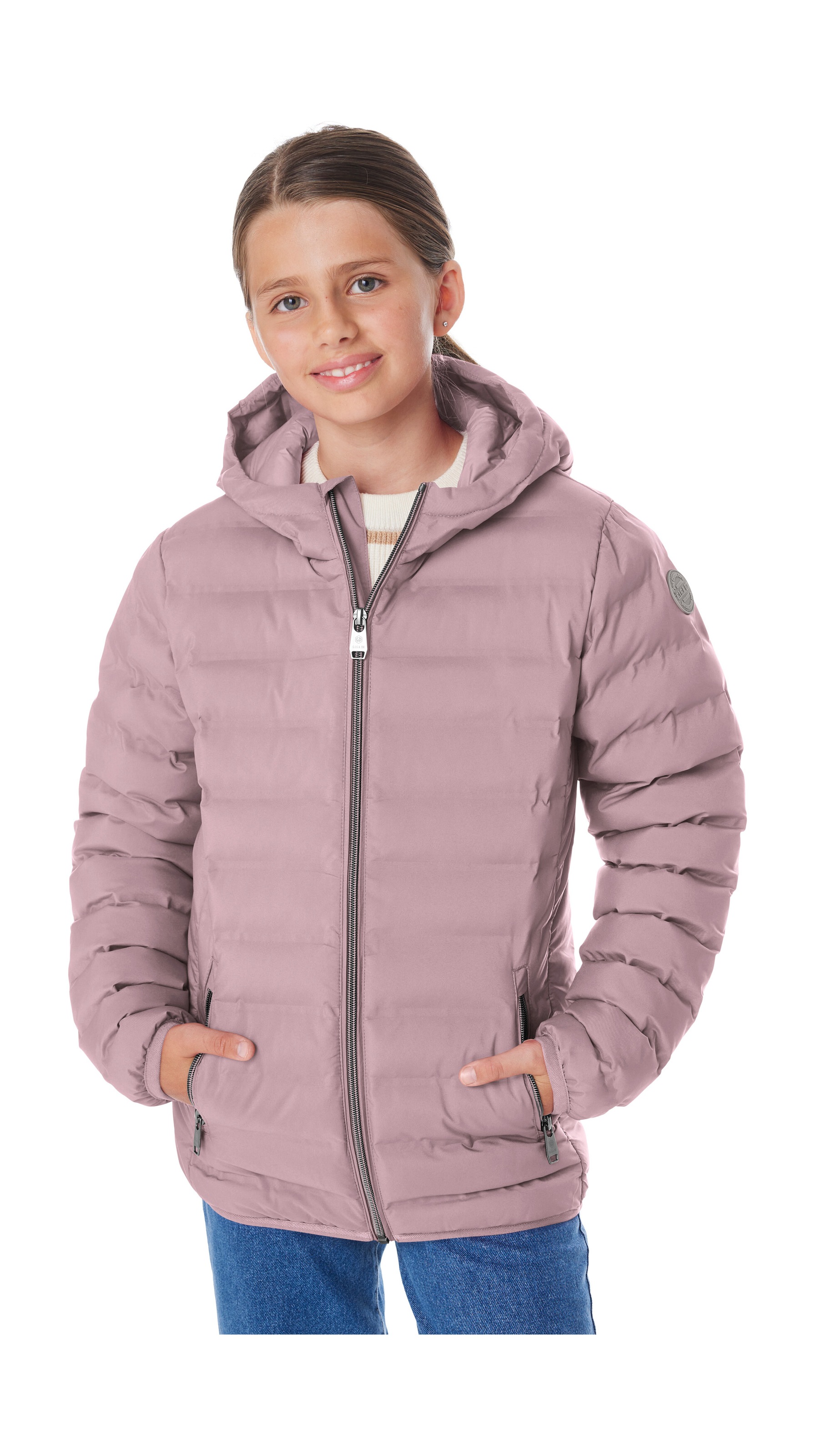 Steppjacke "Mädchen Steppjacke OOGW 2", Kinder, Gr. 152, lavendel, Oberseite: 100% Polyester;Rückseite: 100% Polyester;Füllung: 100% Polyester, G.I.G.A. DX BY KILLTEC, Jacken Steppjacke, Leichte. winddichte Mädchen Steppjacke, wasserabweisend