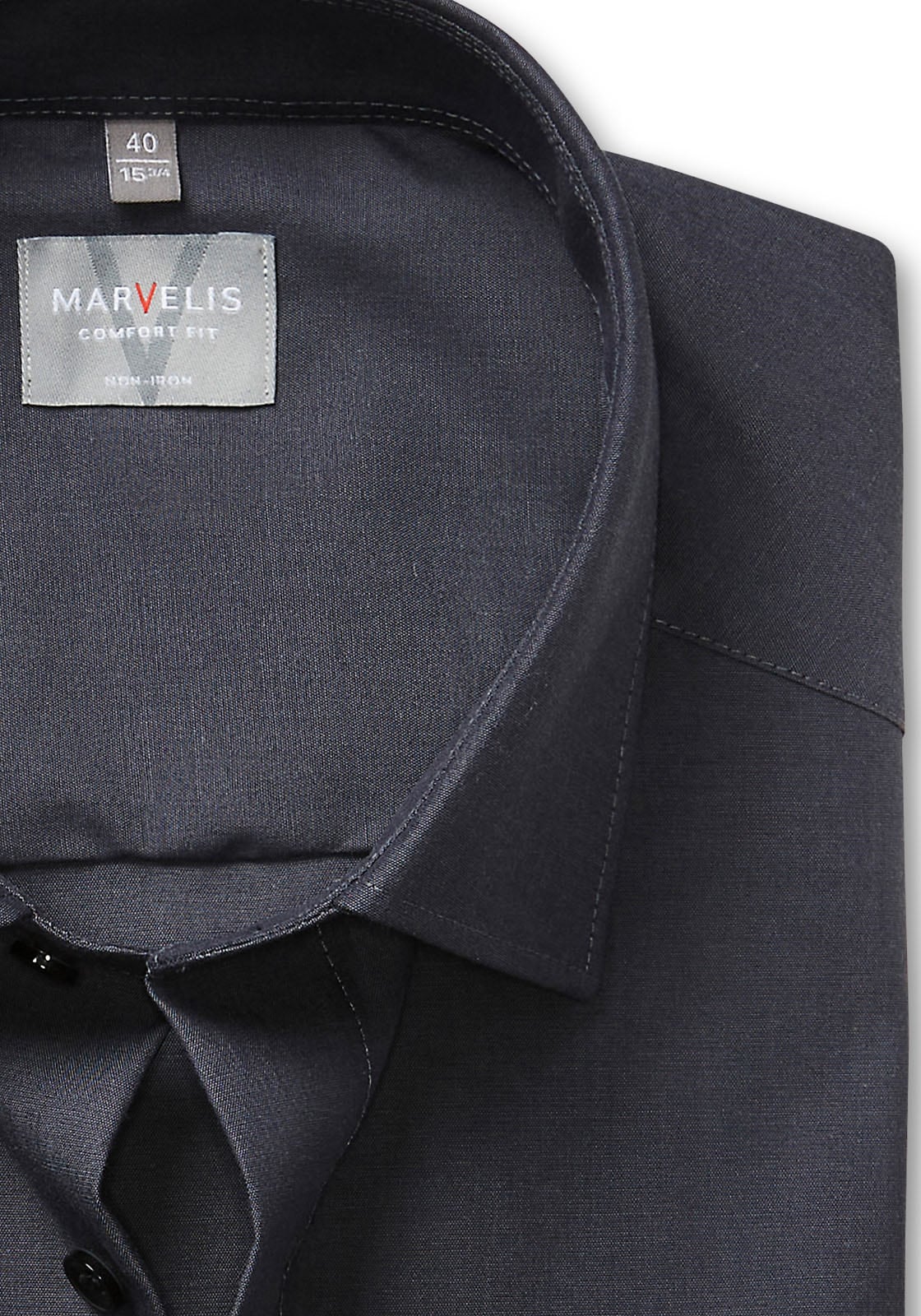 MARVELIS Langarmhemd Businesshemd, comfort fit, New-Kentkragen