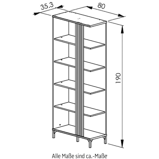 Gami Aktenregal »Faro«, moderner Industrial Look bestellen | BAUR