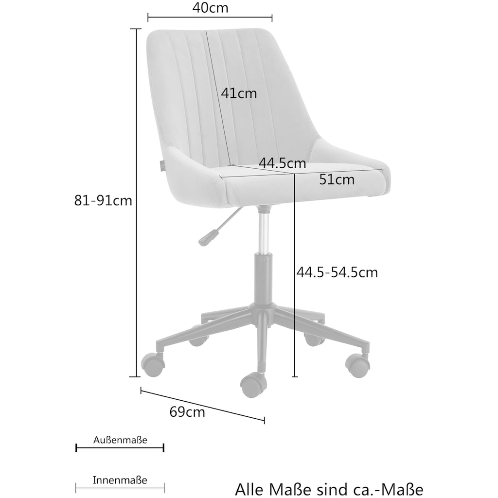 Leonique Bürostuhl »Bondy«