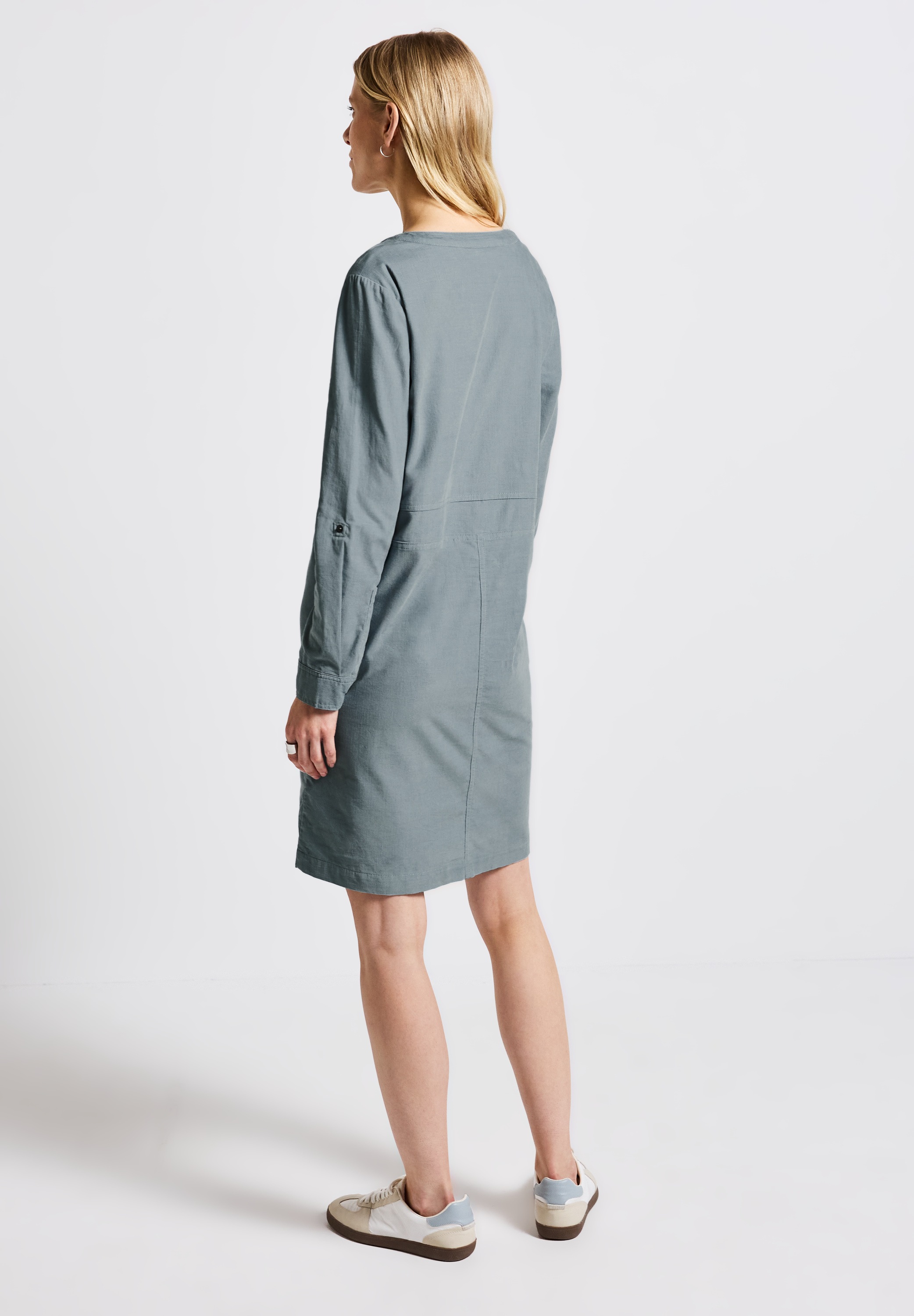 STREET ONE Sommerkleid Reißverschlusstaschen in Unifarbe günstig online kaufen