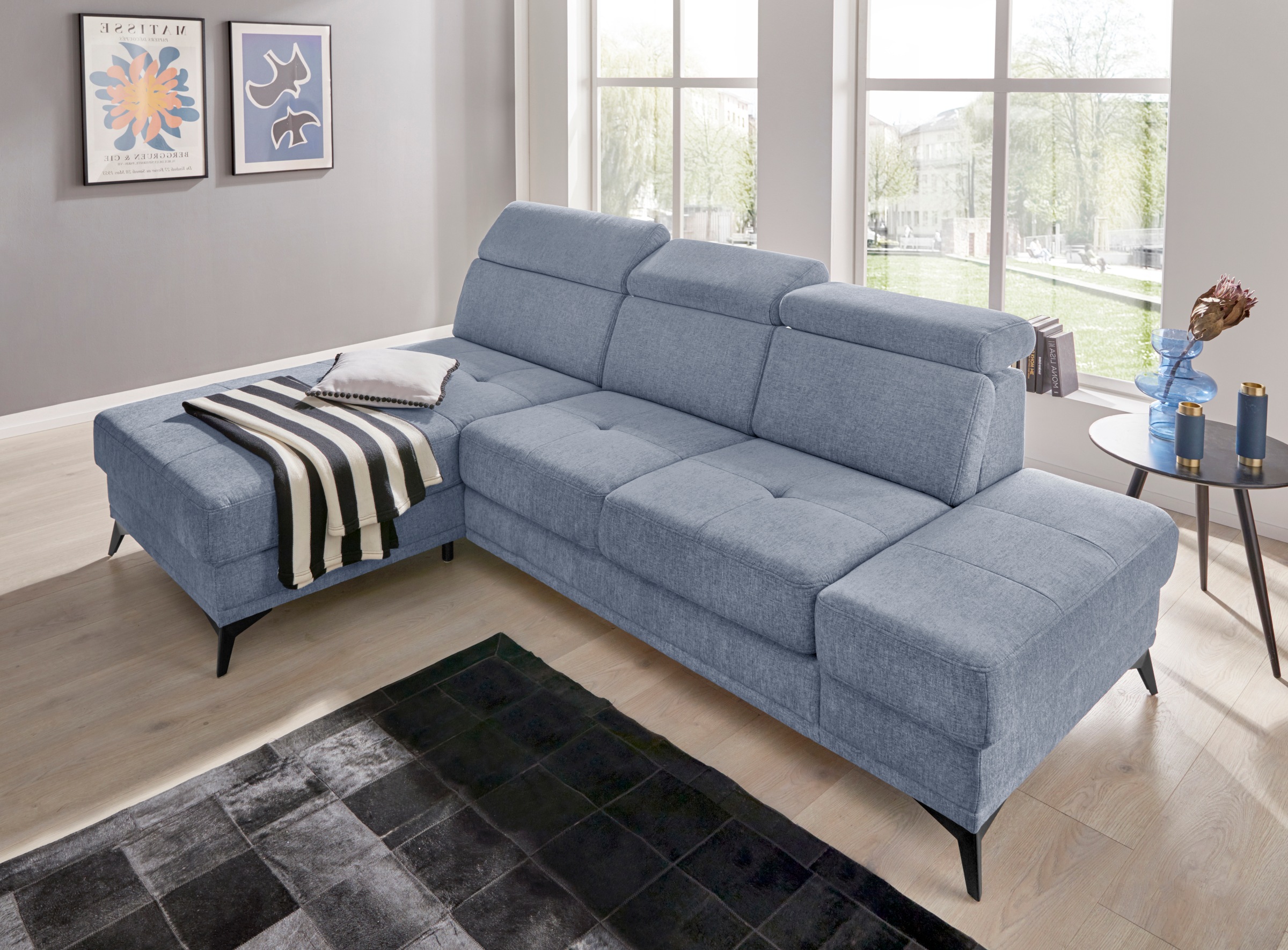 Home affaire "Cardiz L-Form" inkl.Kopfteilverstellung und Federkern wahlwei günstig online kaufen