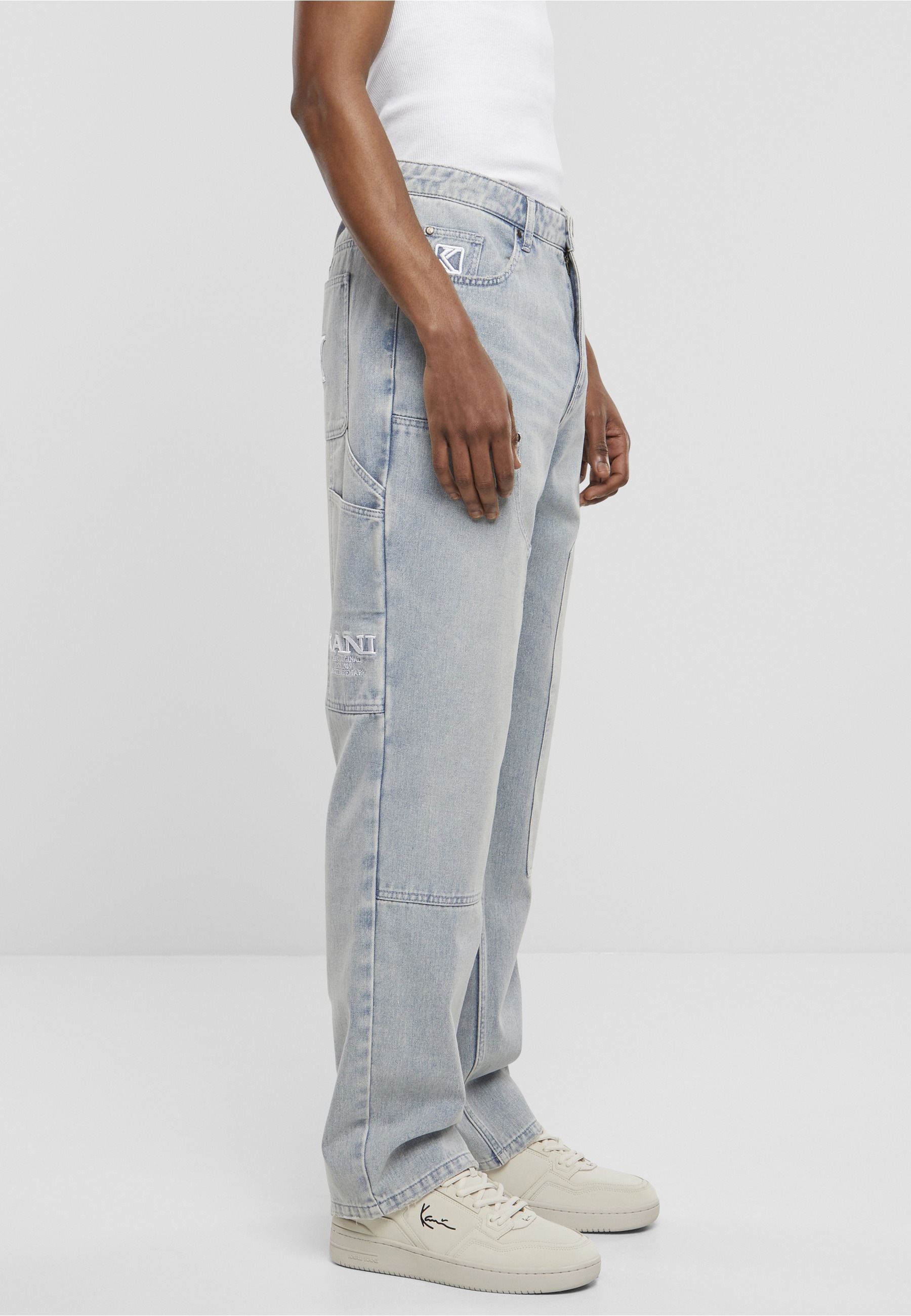 Karl Kani Bequeme Jeans »Karl Kani Herren Karl Kani OG Denim Carpenter Pants«