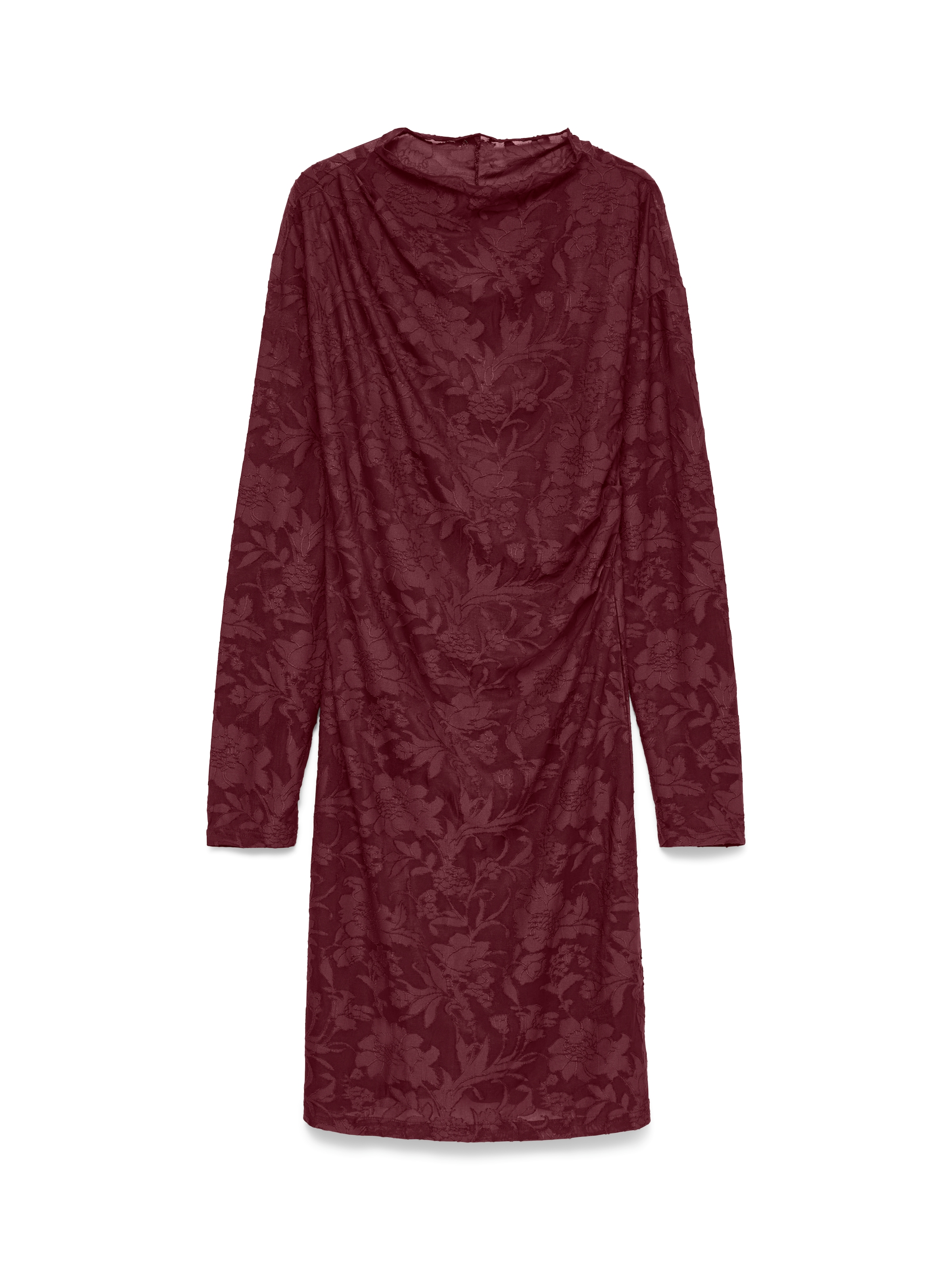 Vero Moda Midikleid "VMLAYLA LS SHORT DRESS JRS NOOS" Materialmix, regular fit