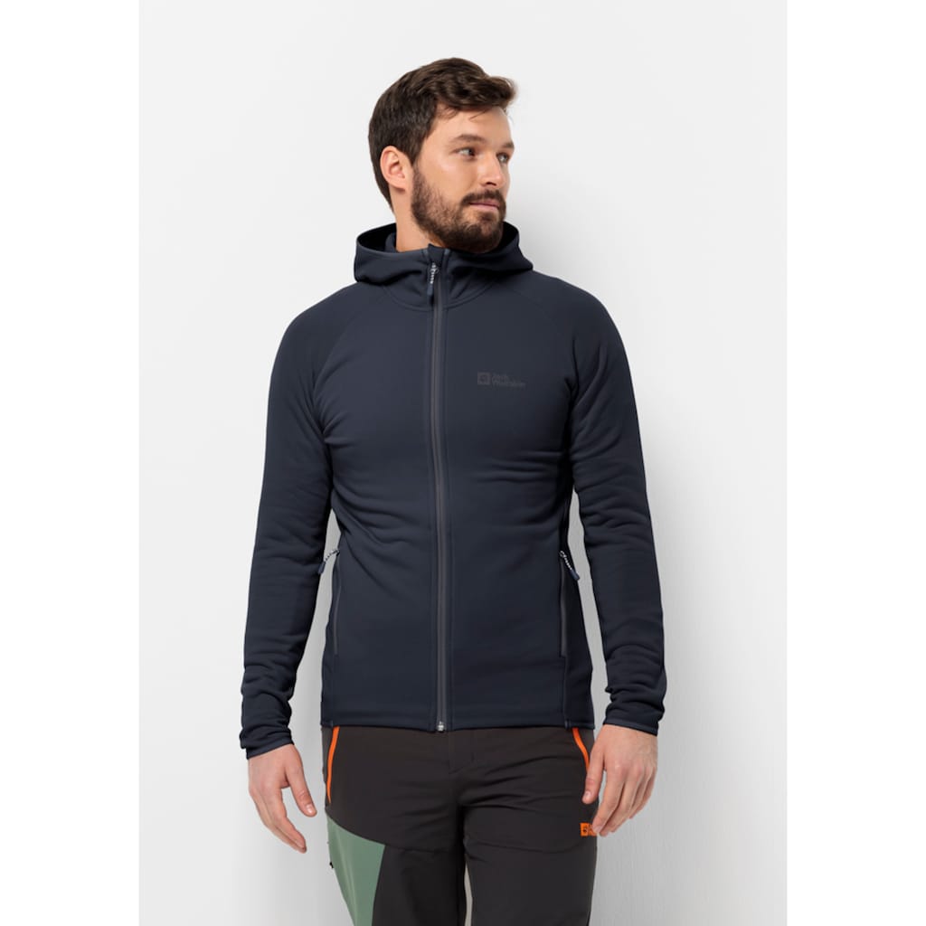 Jack Wolfskin Fleecejacke »BAISELBERG HOODED FZ M«, mit Kapuze