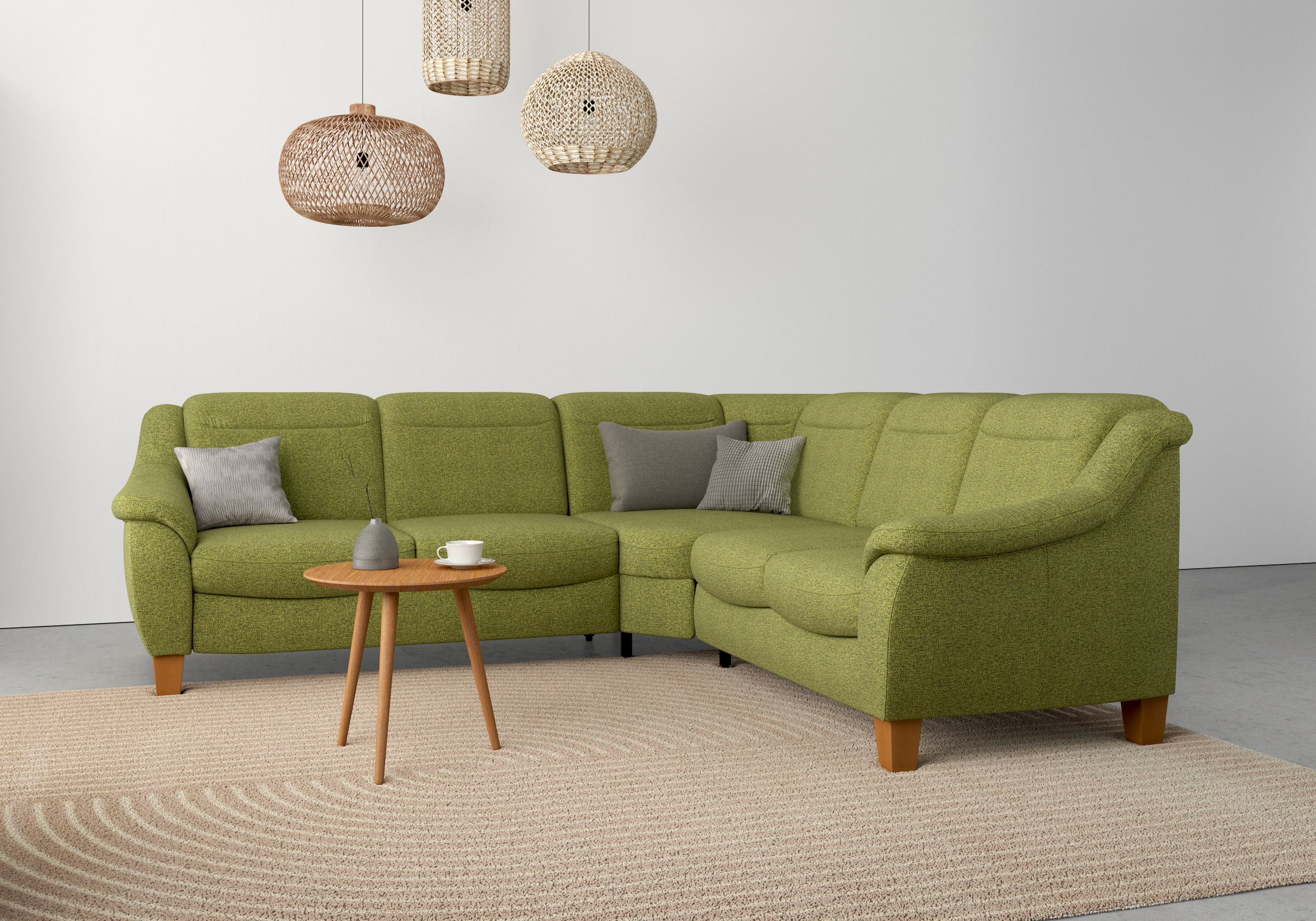 OTTO home Ecksofa "Caldera L-Form" Federkern, optional Kopfteilverstellung, Schlaffunktion & Bettkasten