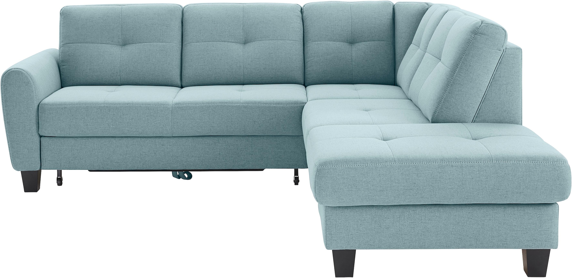 sit&more Ecksofa »Varese L-Form«, mit Federkern, wahlweise mit Bettfunktion und Stauraum