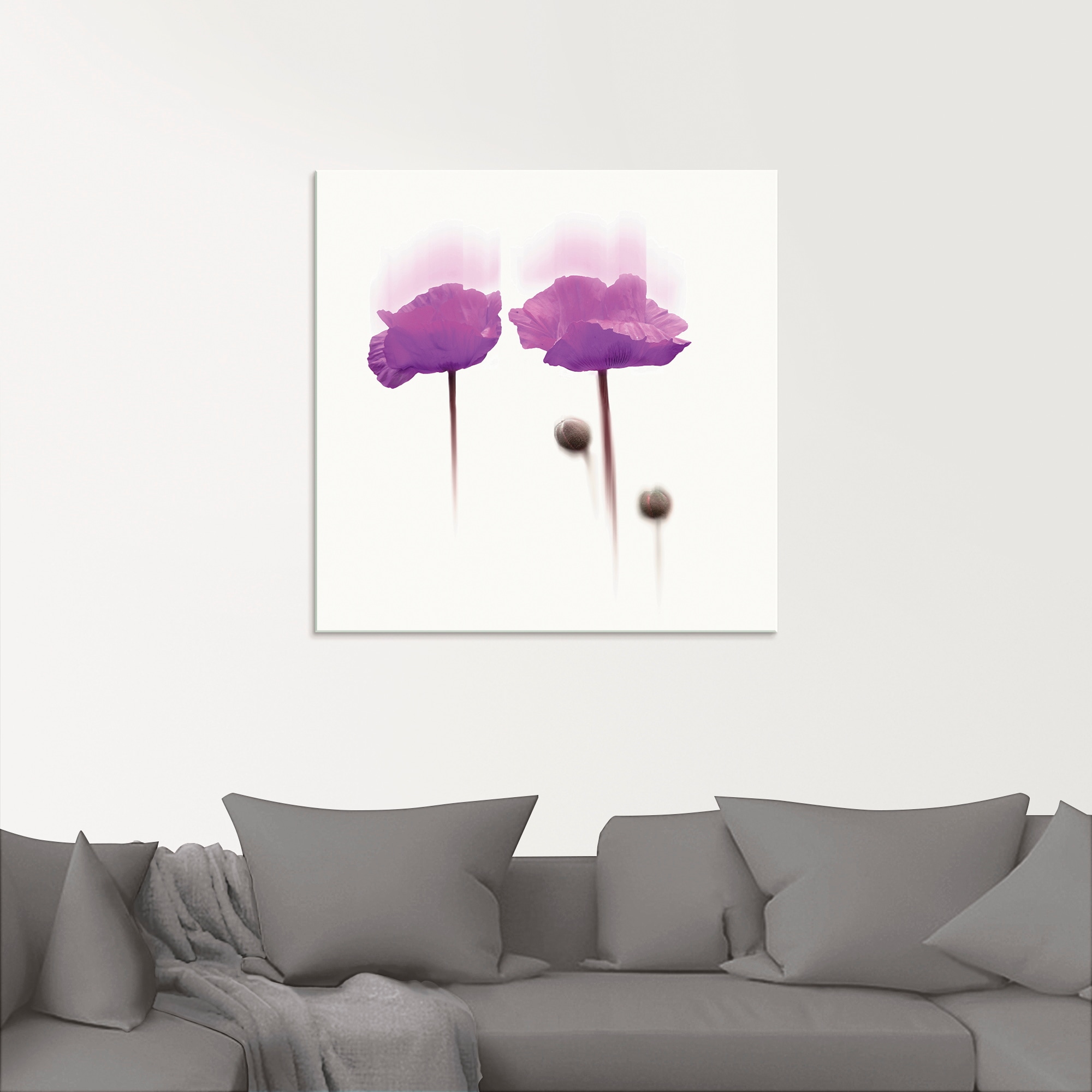 Artland Glasbild »Blüte abstrakt I«, Blumen, (1 St.), in verschiedenen Größen
