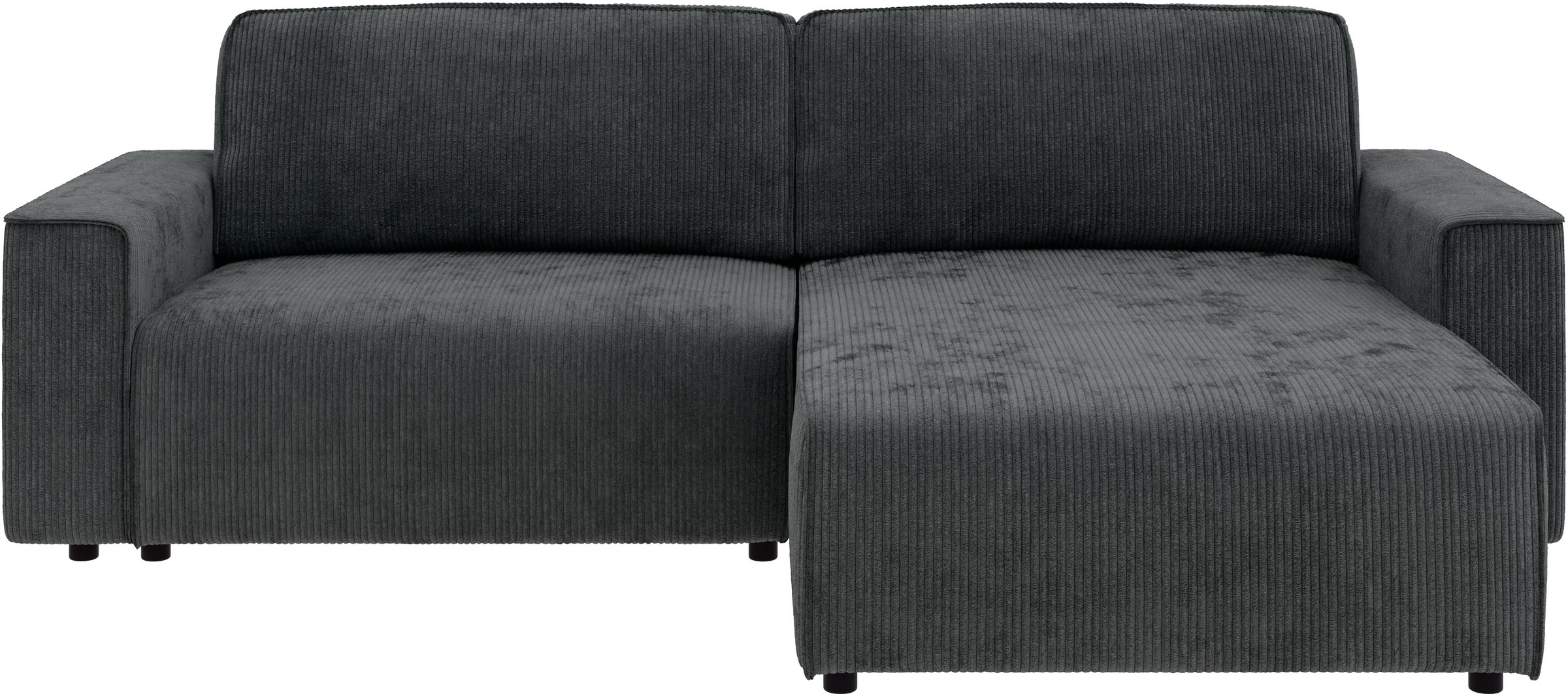 INOSIGN Ecksofa »Chance, Recamiere beidseitig montierbar, Schlaffunktion, Breite 265 cm«, in Cordstoff HYPER, mit Schlaffunktion und Bettkasten