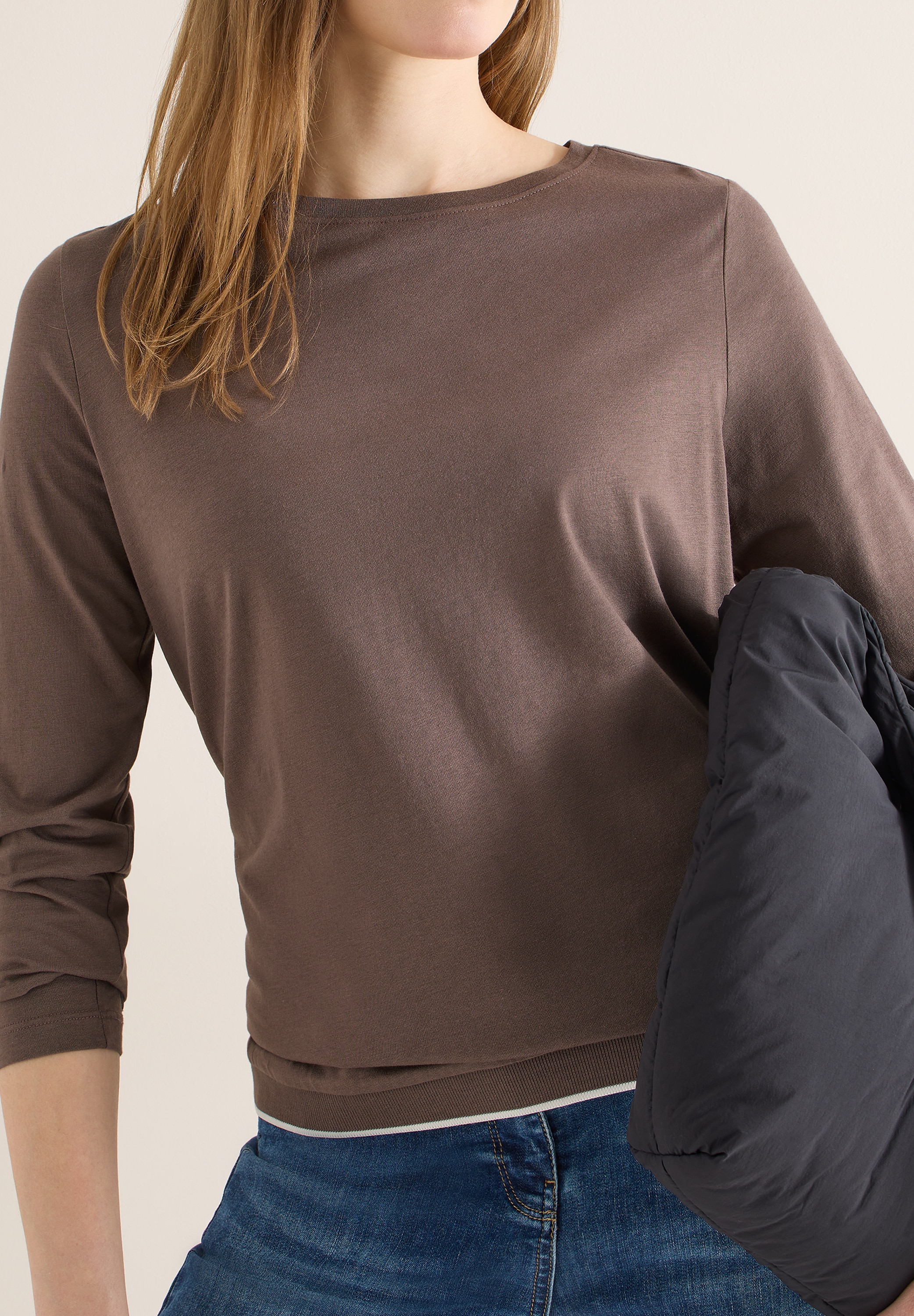 Cecil Langarmshirt mit U-Boot-Ausschnitt