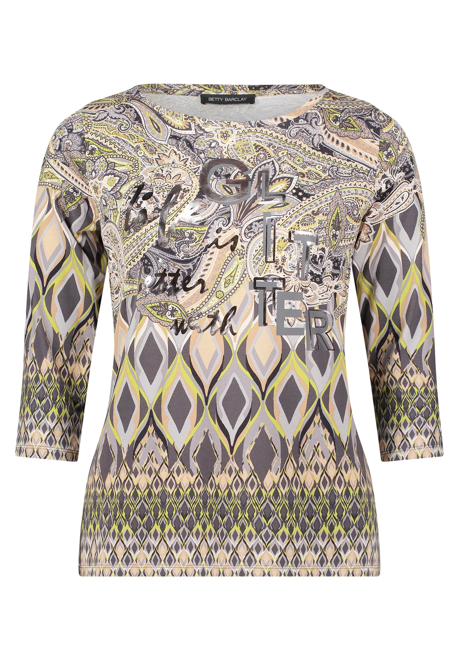 Betty Barclay 3/4-Arm-Shirt "Betty Barclay Damen Ringelshirt mit U-Boot-Aus günstig online kaufen