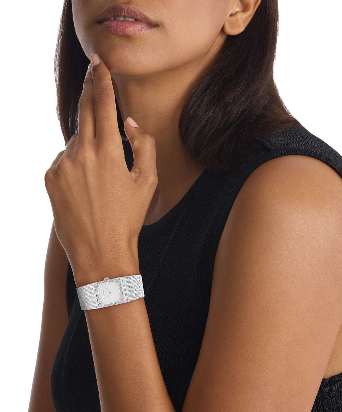Calvin Klein Quarzuhr »SOPHISTICATED SQUARE« Armbanduhr, Damenuhr, Edelstahlarmband, analog
