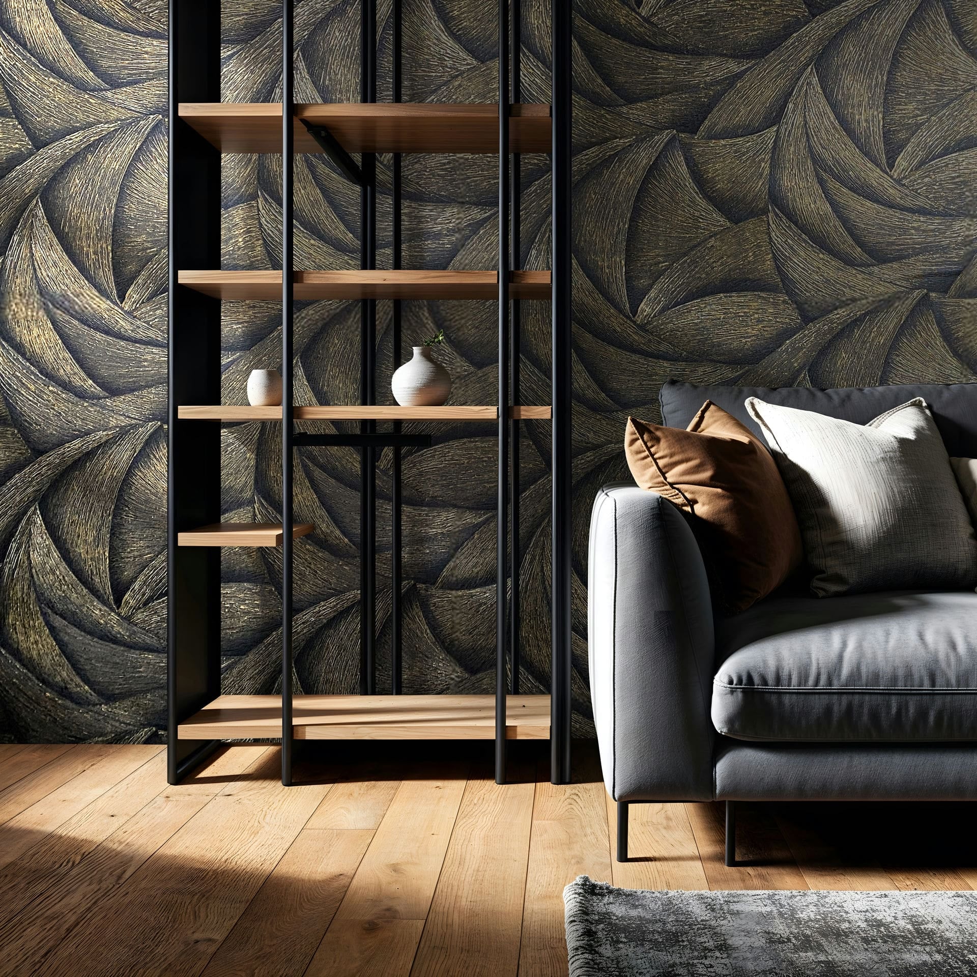 Marburg Vliestapete »Tapete Calm Waves«, geometrisch, moderne Vliestapete für Wohnzimmer Schlafzimmer Küche