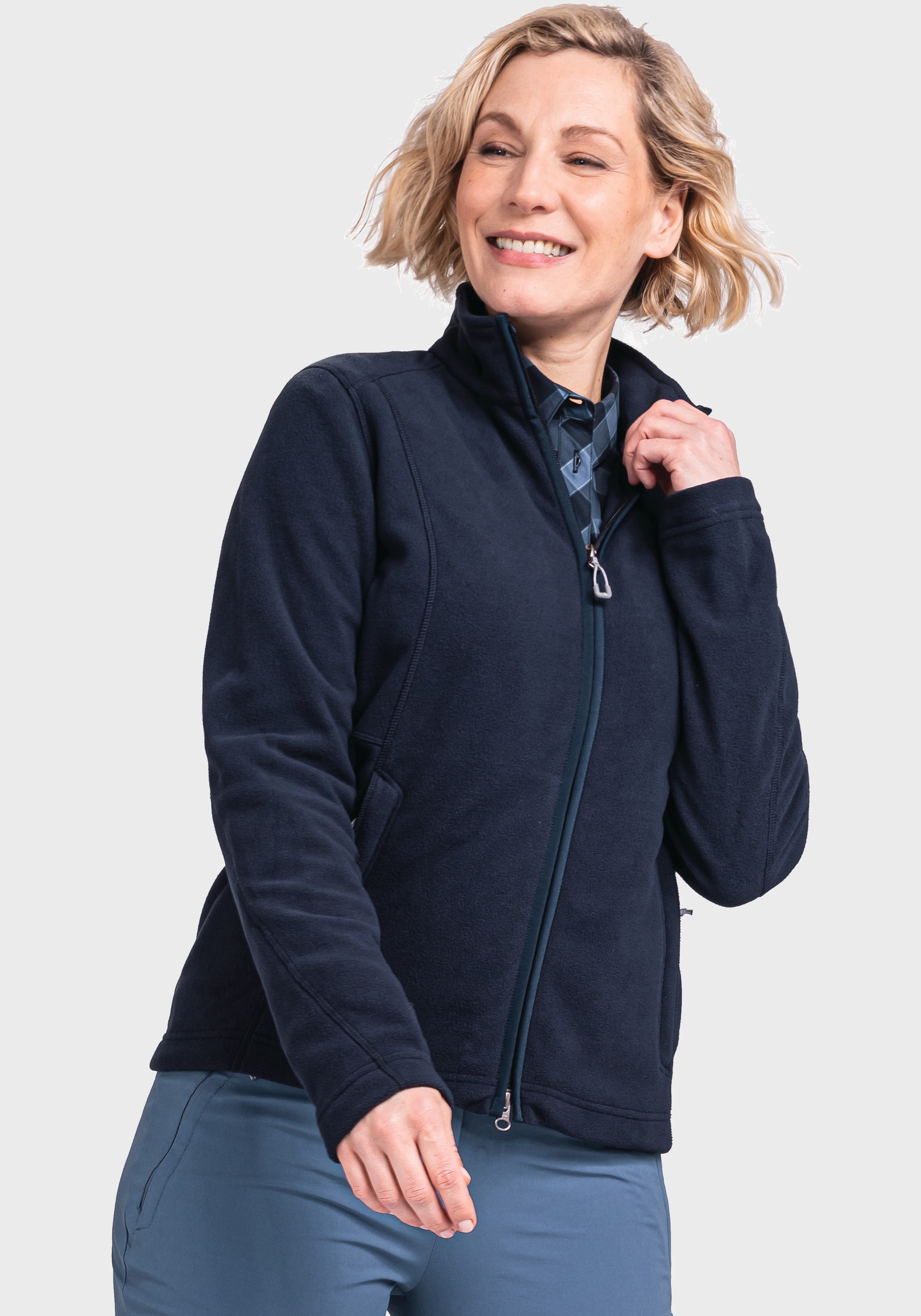 Schöffel Fleecejacke »Fleece Jacket Leona3«, bestellen | für BAUR ohne Kapuze