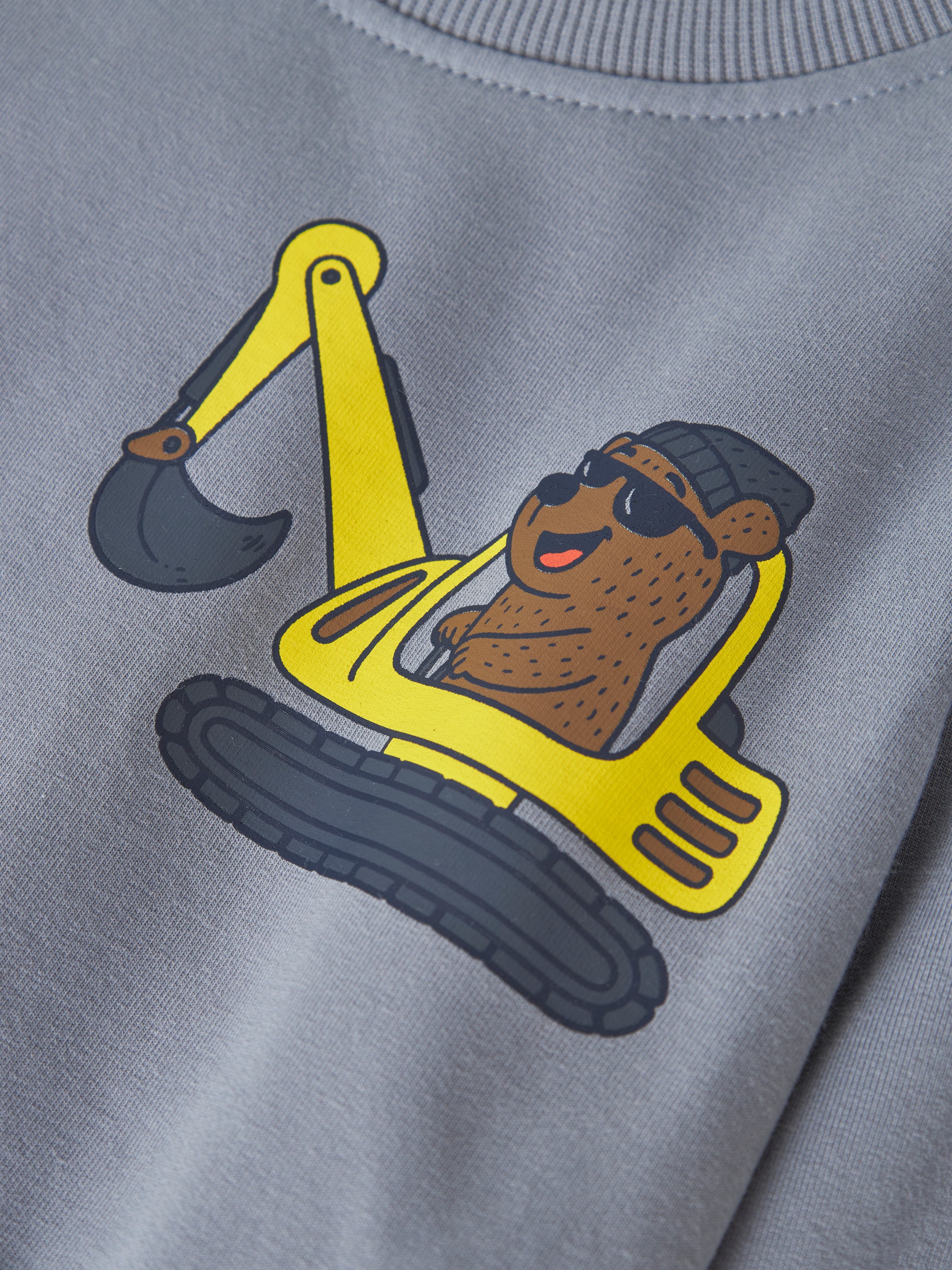 Name It Sweatshirt »NMMVUGO LS NREG SWEAT BRU«, Baumwolle mit Stretch, Kängurutasche, regular fit

