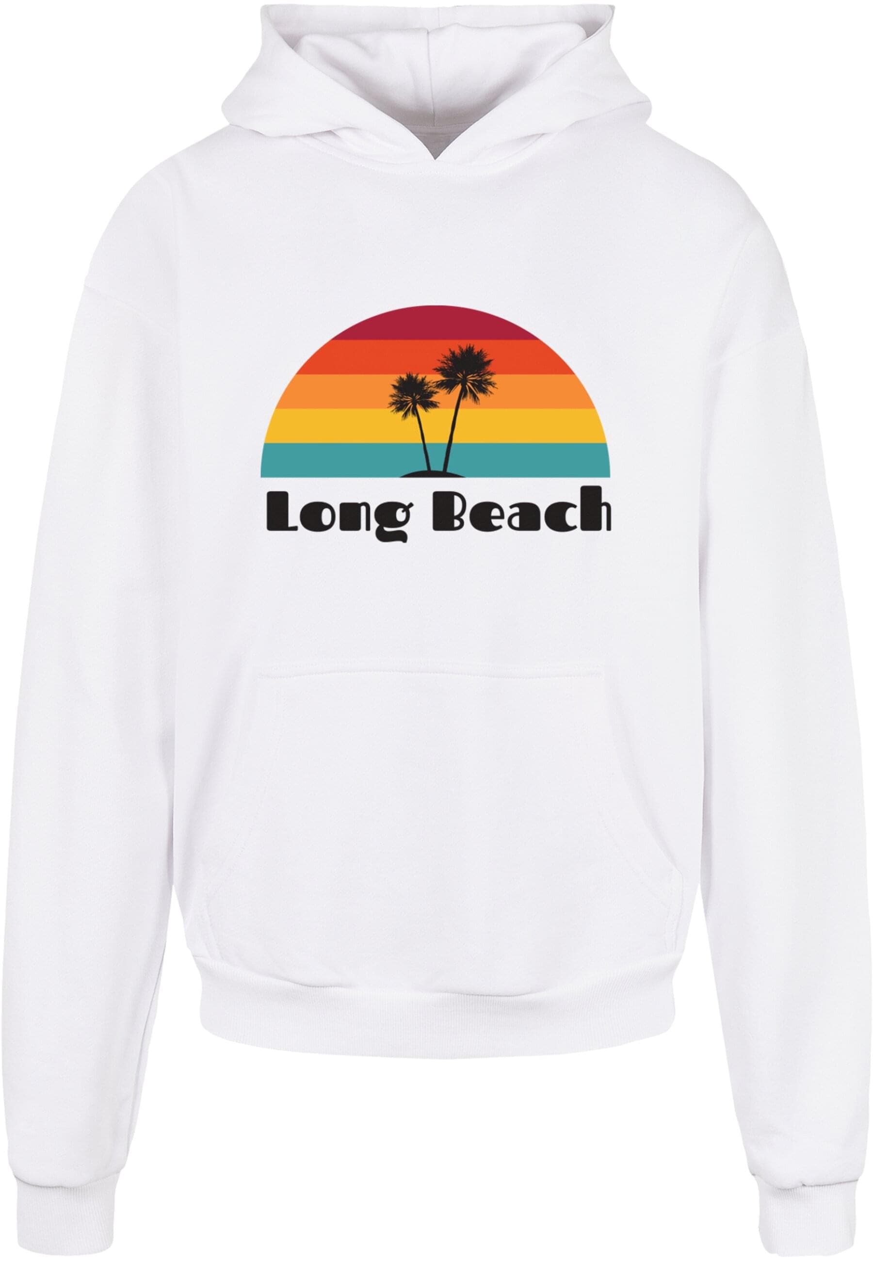 Merchcode Kapuzensweatshirt »Merchcode Herren Long Beach Ultra Heavy Hoody«, (1 tlg.)